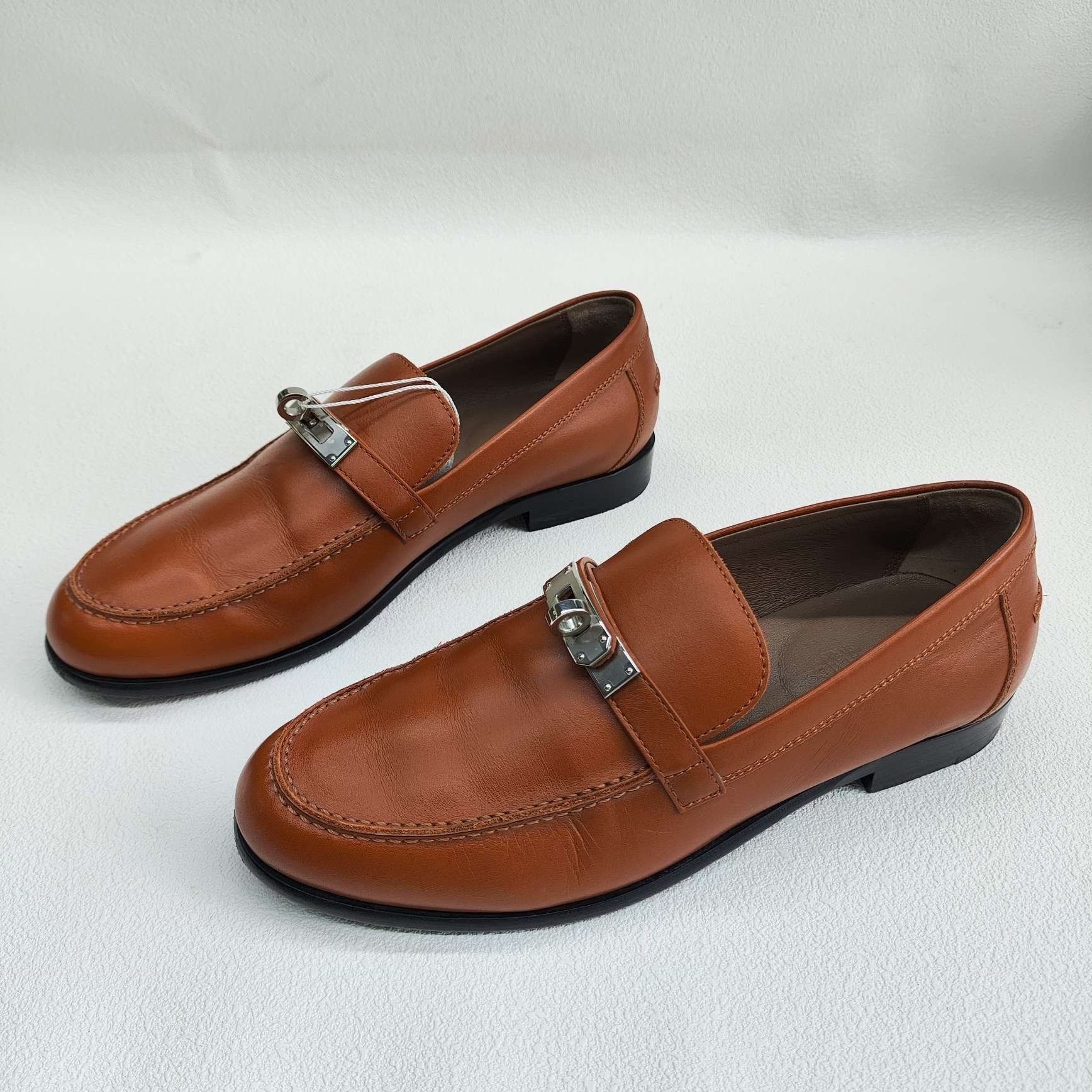 Hermes Hermès Kelly Buckle Leather Loafers Size 37 Size US 7 / IT 37 - 2 Thumbnail