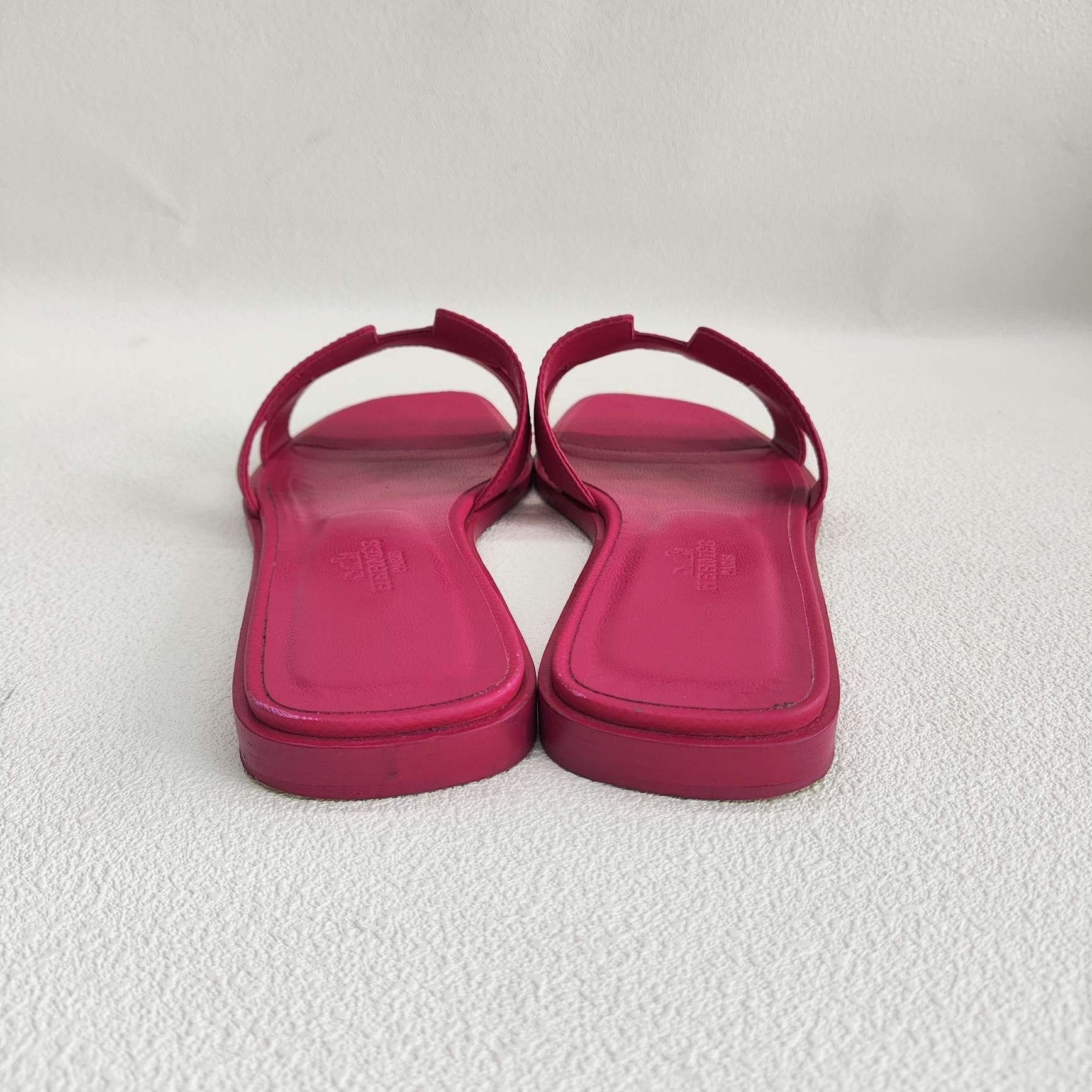 Hermes Hermes Oran Sandals Pink Size 36 Size US 6 / IT 36 - 6 Thumbnail