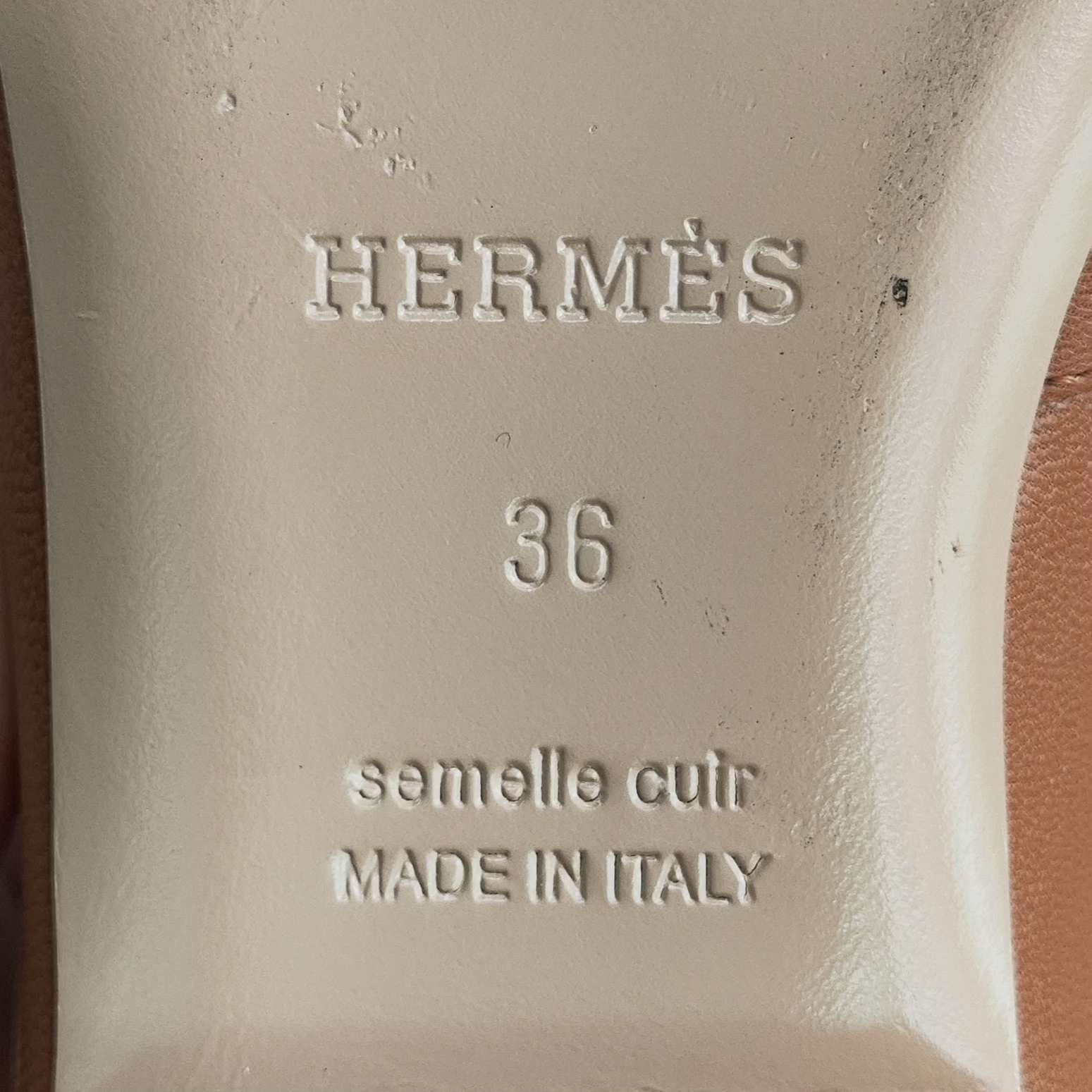 Hermes Hermès Oz Leather Mules Size 36 Size US 6 / IT 36 - 7 Thumbnail
