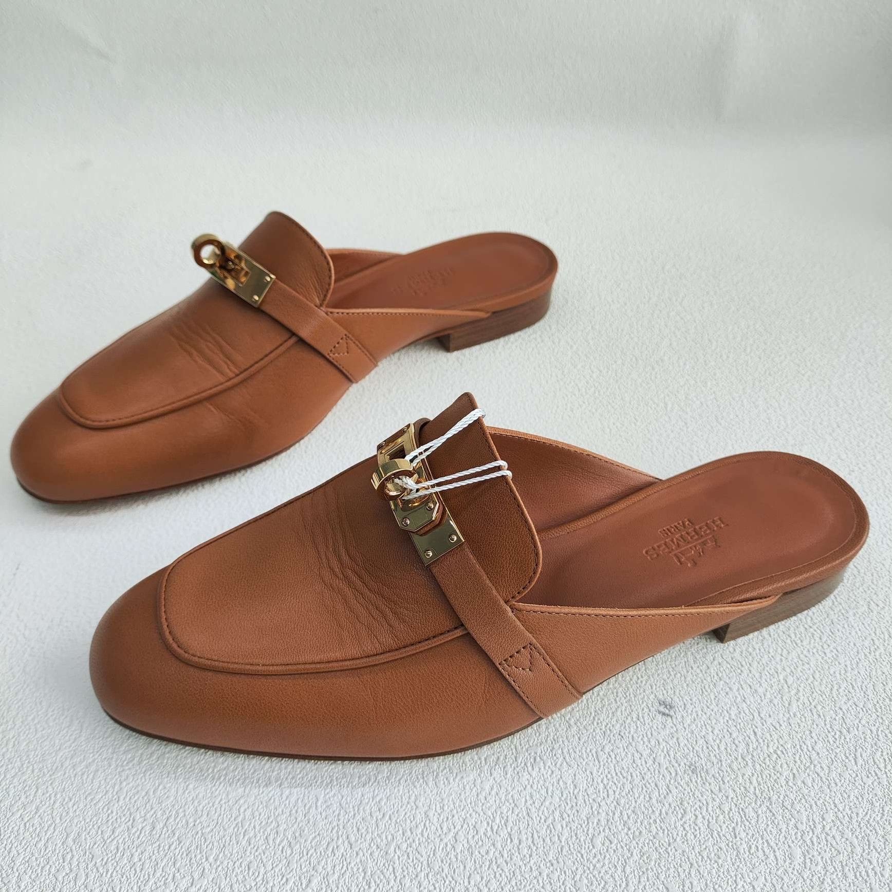 Hermes Hermès Oz Leather Mules Size 36 Size US 6 / IT 36 - 2 Thumbnail