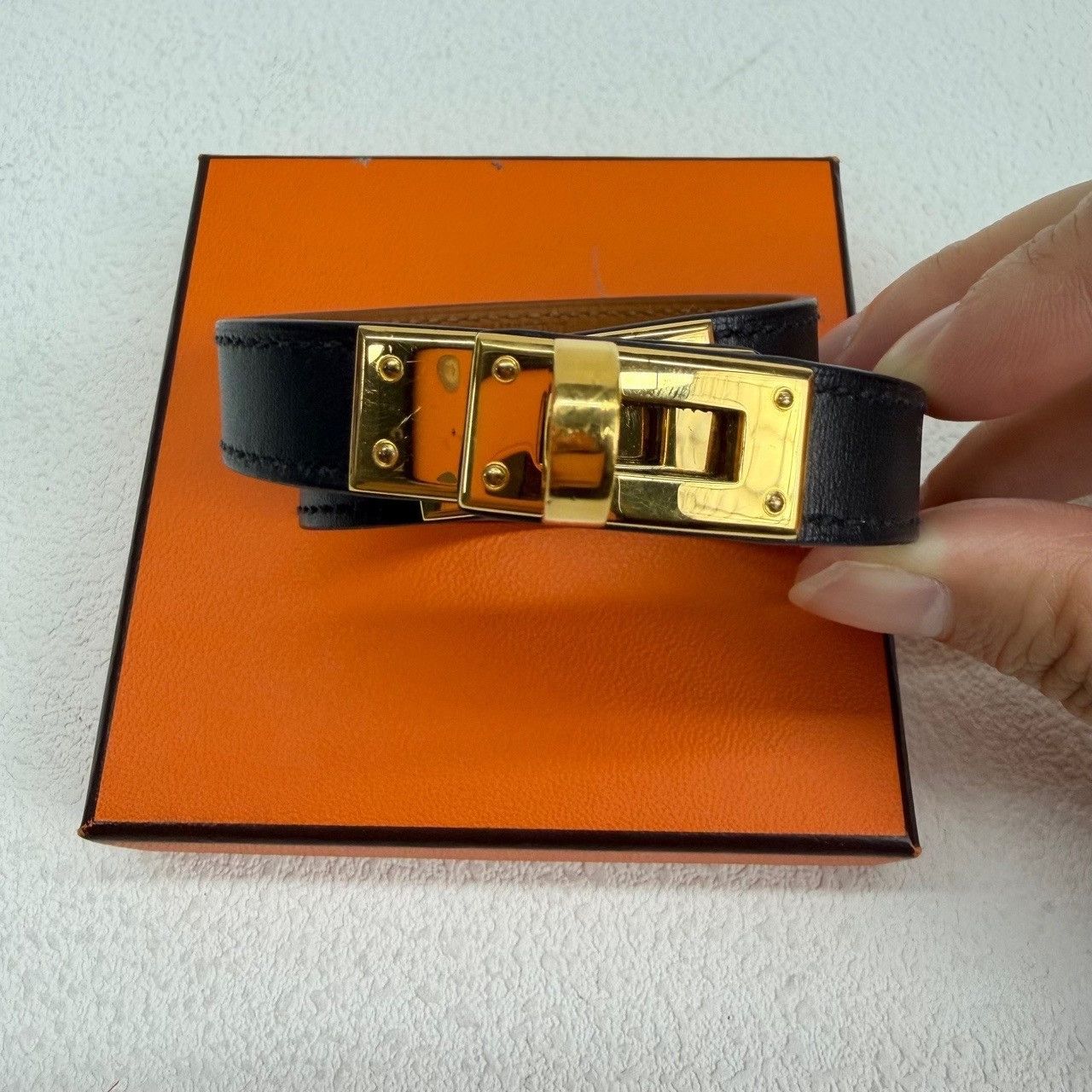 Hermes Hermes Kelly Double Tour Bracelet Black Size ONE SIZE - 3 Thumbnail