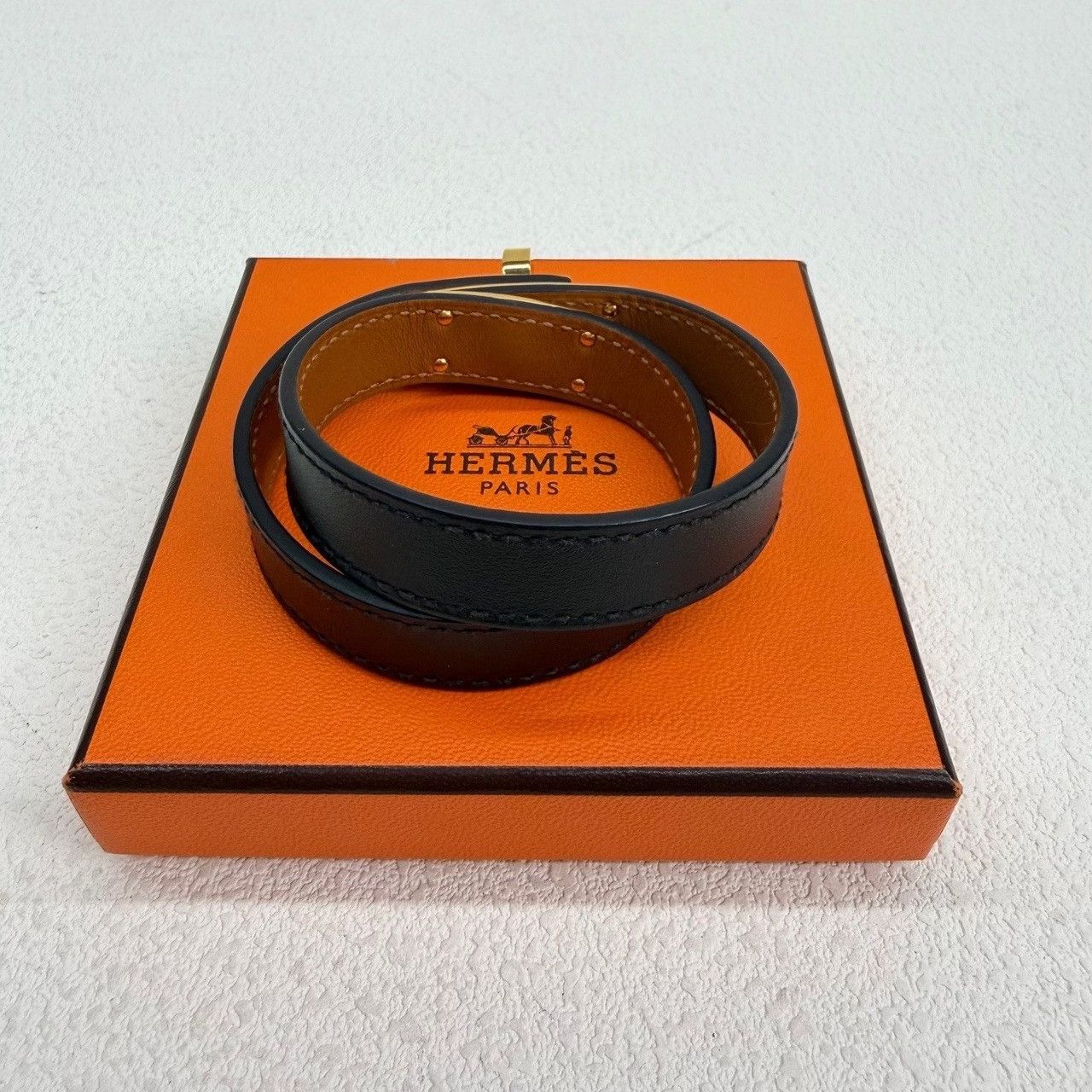Hermes Hermes Kelly Double Tour Bracelet Black Size ONE SIZE - 6 Thumbnail