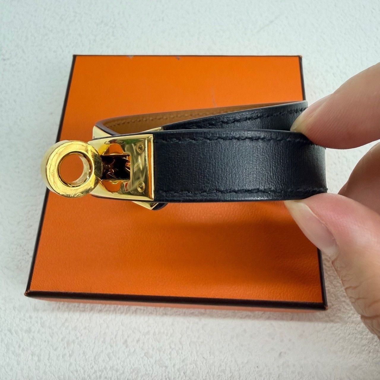 Hermes Hermes Kelly Double Tour Bracelet Black Size ONE SIZE - 4 Thumbnail
