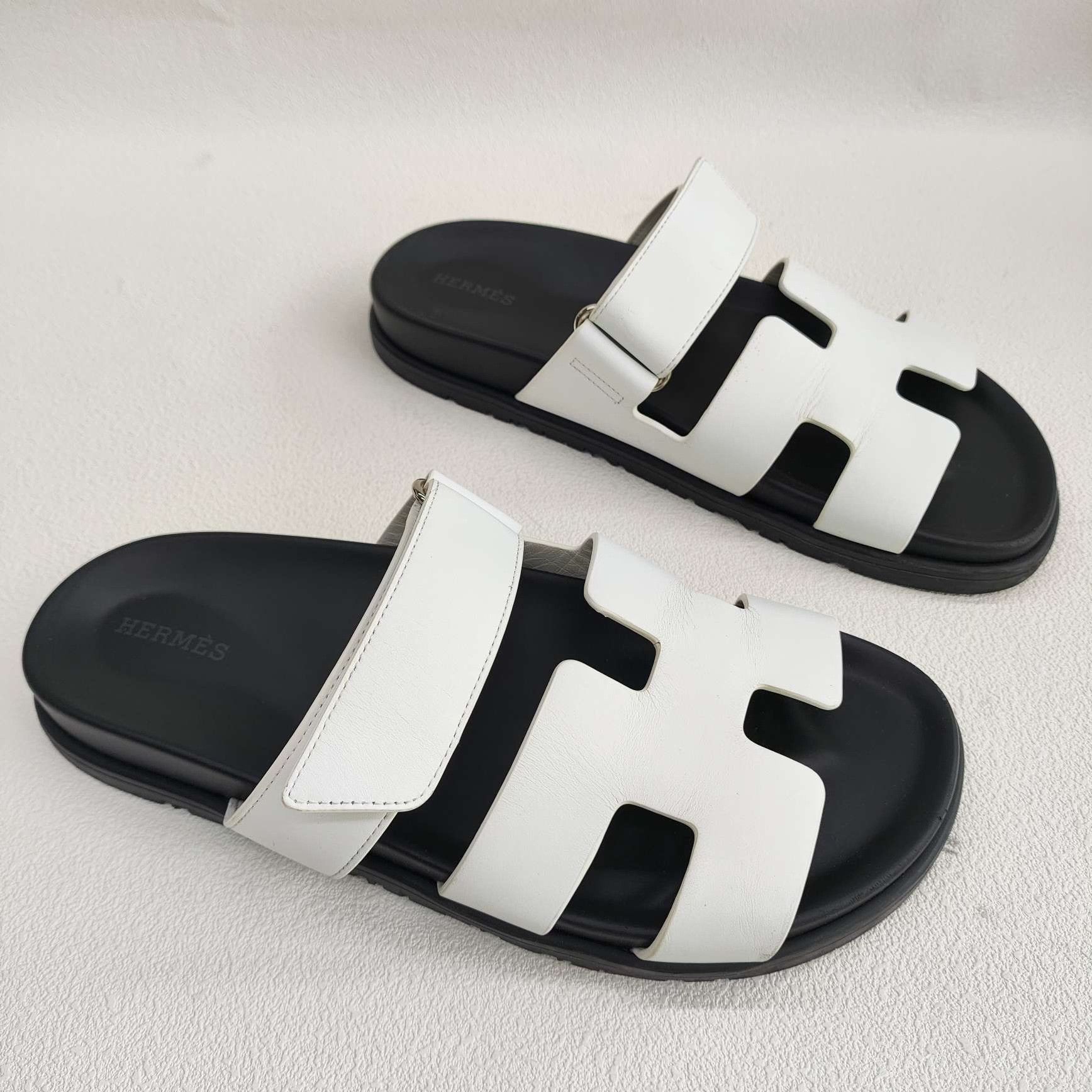 Hermes Hermes Chypre Leather Sandals Size 39 Size US 9 / IT 39 - 4 Thumbnail
