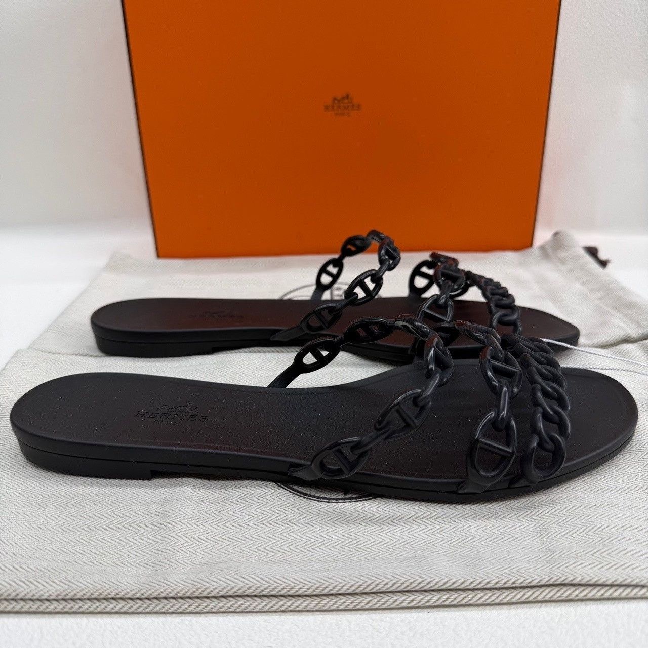Hermes Hermès Rubber Chain Sandals Size 39 Size US 9 / IT 39 - 5 Thumbnail