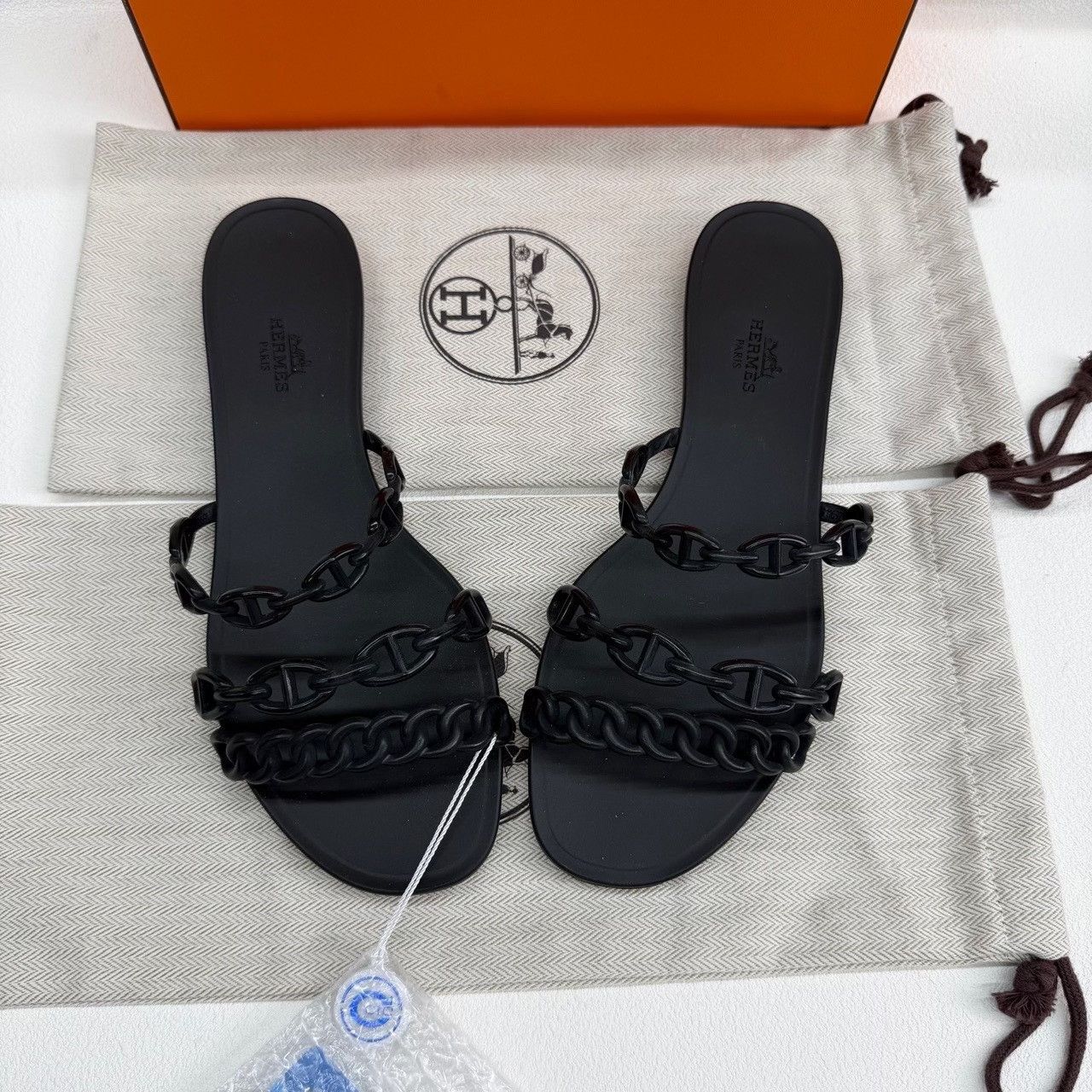 Hermes Hermès Rubber Chain Sandals Size 39 Size US 9 / IT 39 - 8 Thumbnail