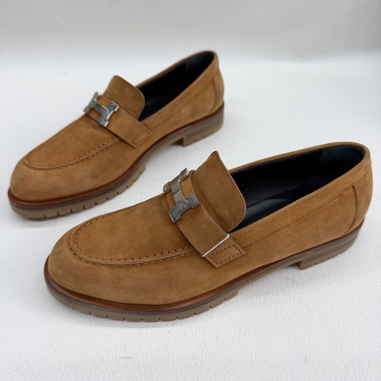 Hermes Hermès Suede H Logo Loafers Size 38 Size US 8 / IT 38 - 2 Thumbnail