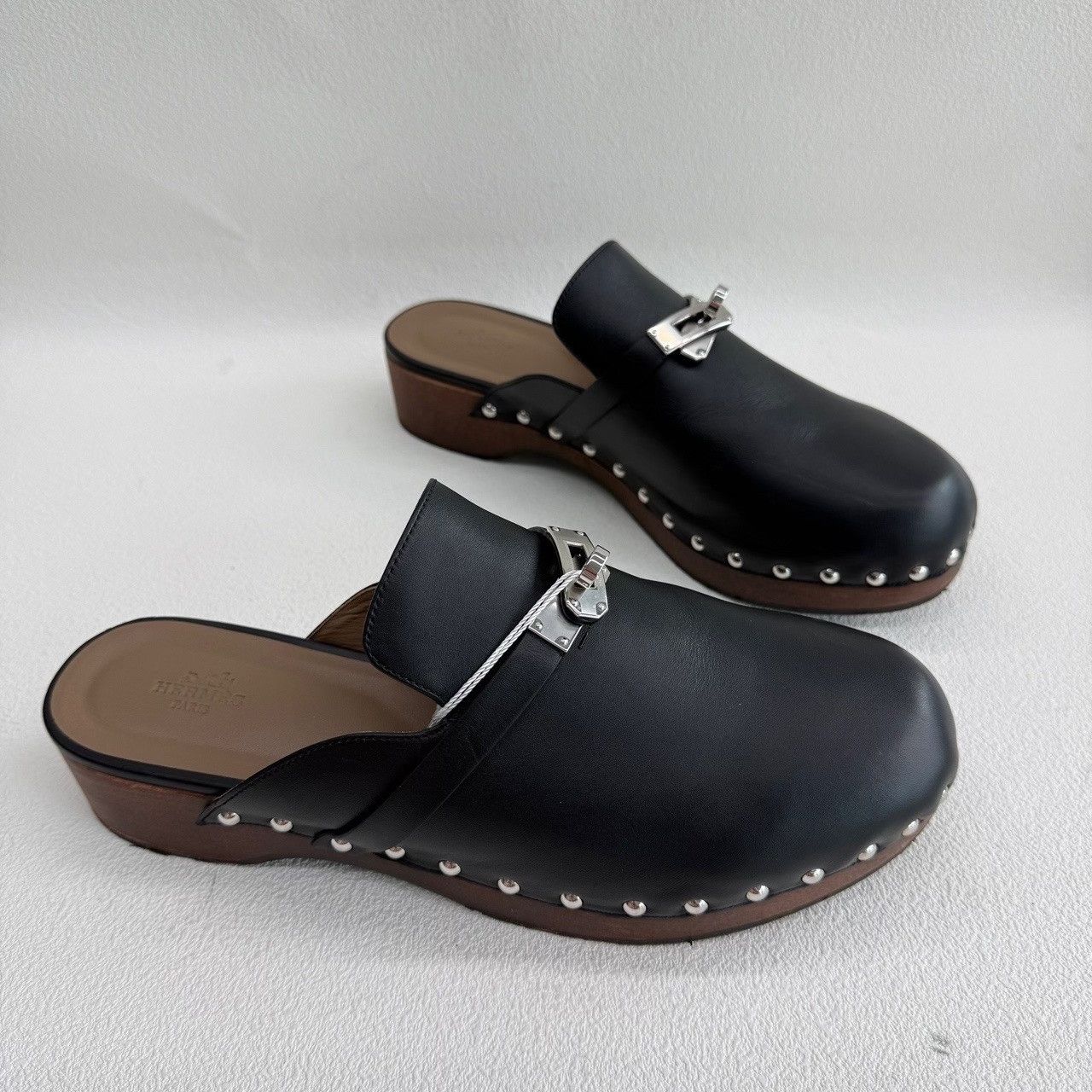 Hermes Hermes Kelly Leather Mules Size 41 Size US 11 / IT 41 - 4 Thumbnail