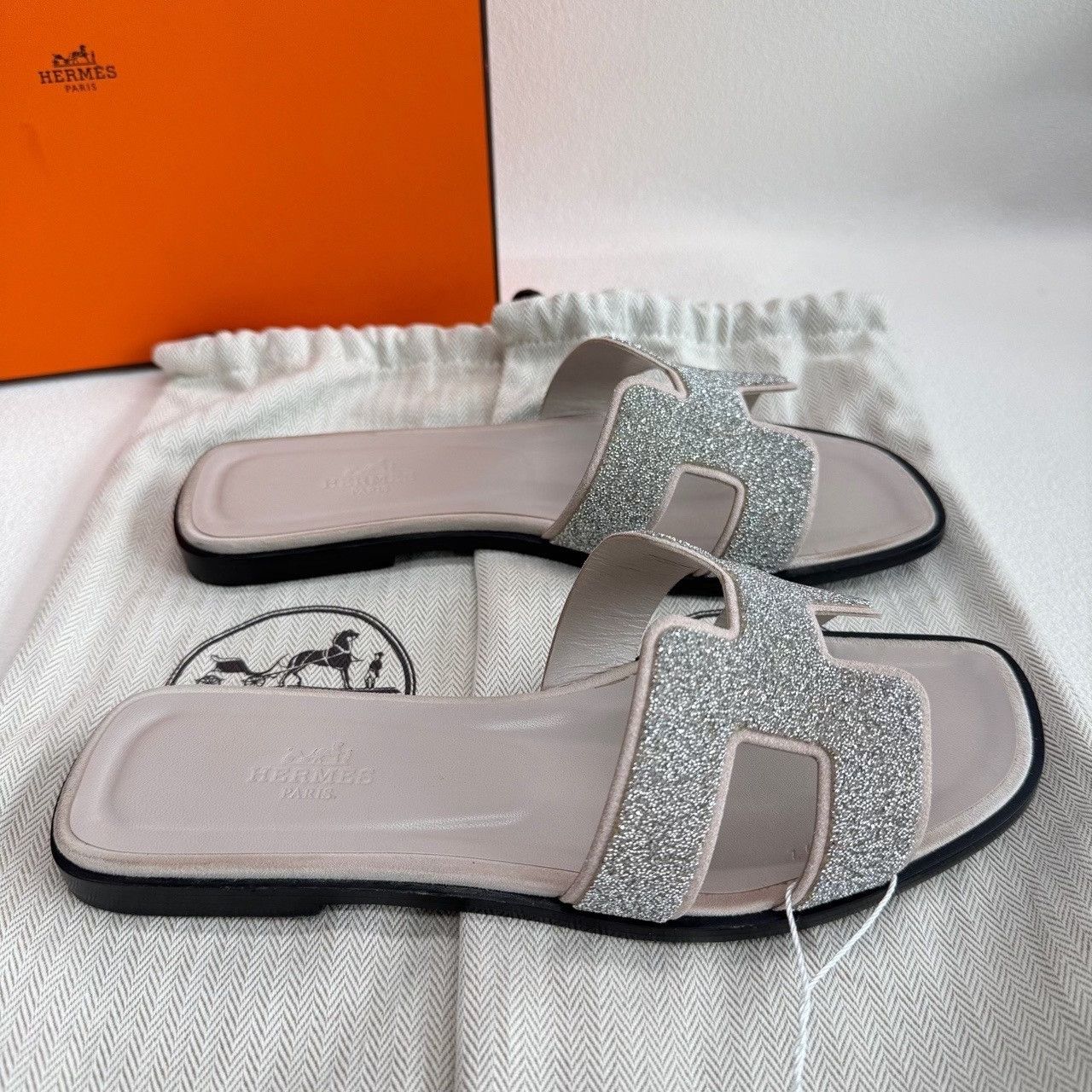 Hermes Hermès Glitter H Sandals Size 37 Size US 7 / IT 37 - 6 Thumbnail