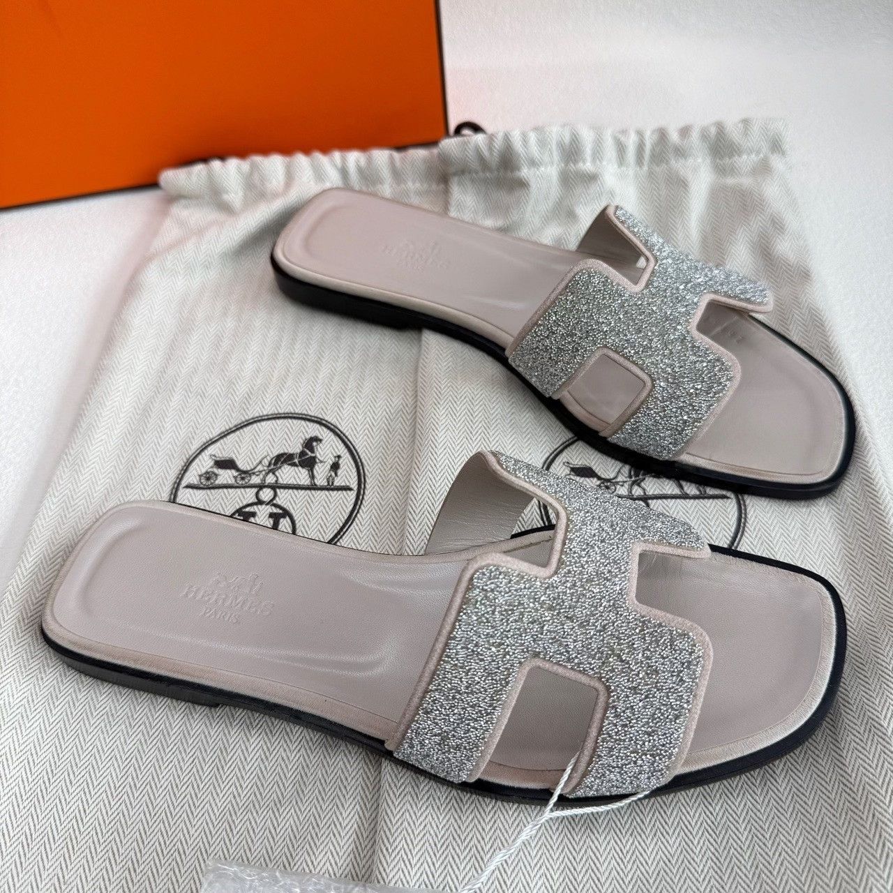 Hermes Hermès Glitter H Sandals Size 37 Size US 7 / IT 37 - 5 Thumbnail