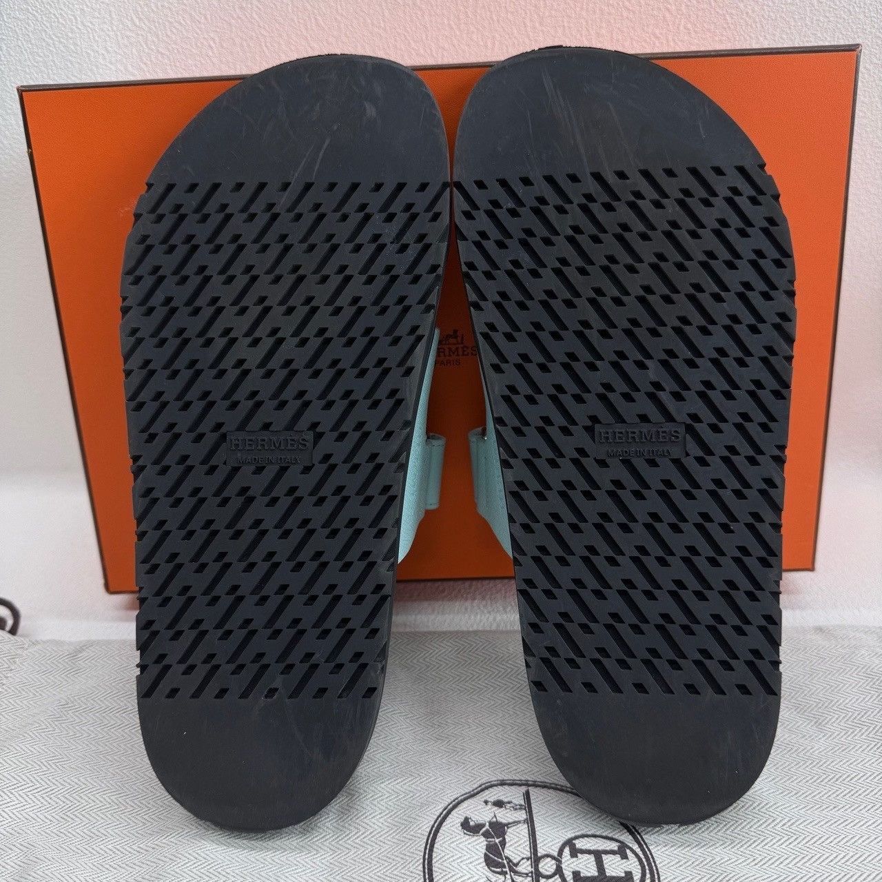Hermes Hermès Blue Chypre Sandals Size 37 Size US 7 / IT 37 - 10 Thumbnail