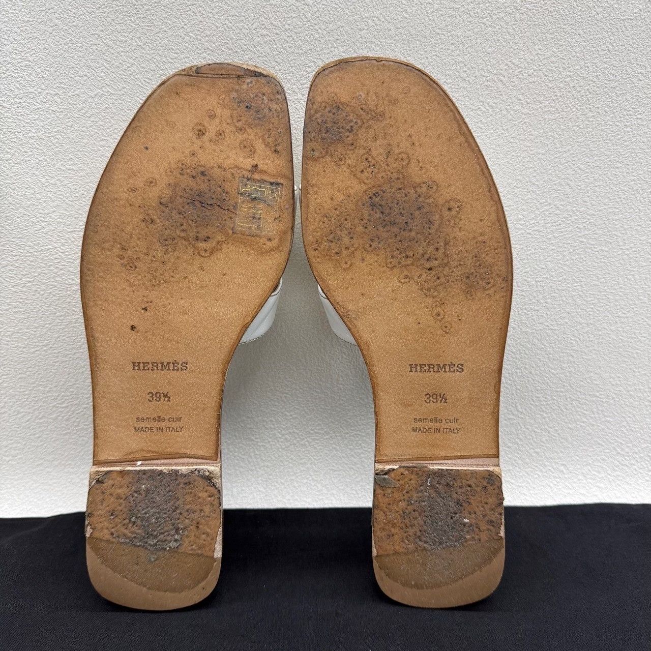 Hermes Hermès Oran Leather Sandals Size 39.5 Size US 9.5 / IT 39.5 - 8 Thumbnail