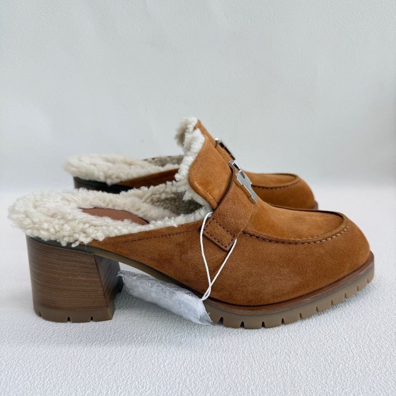 Hermes Hermès Suede Shearling H Mules Size 39 Size US 9 / IT 39 - 5 Thumbnail