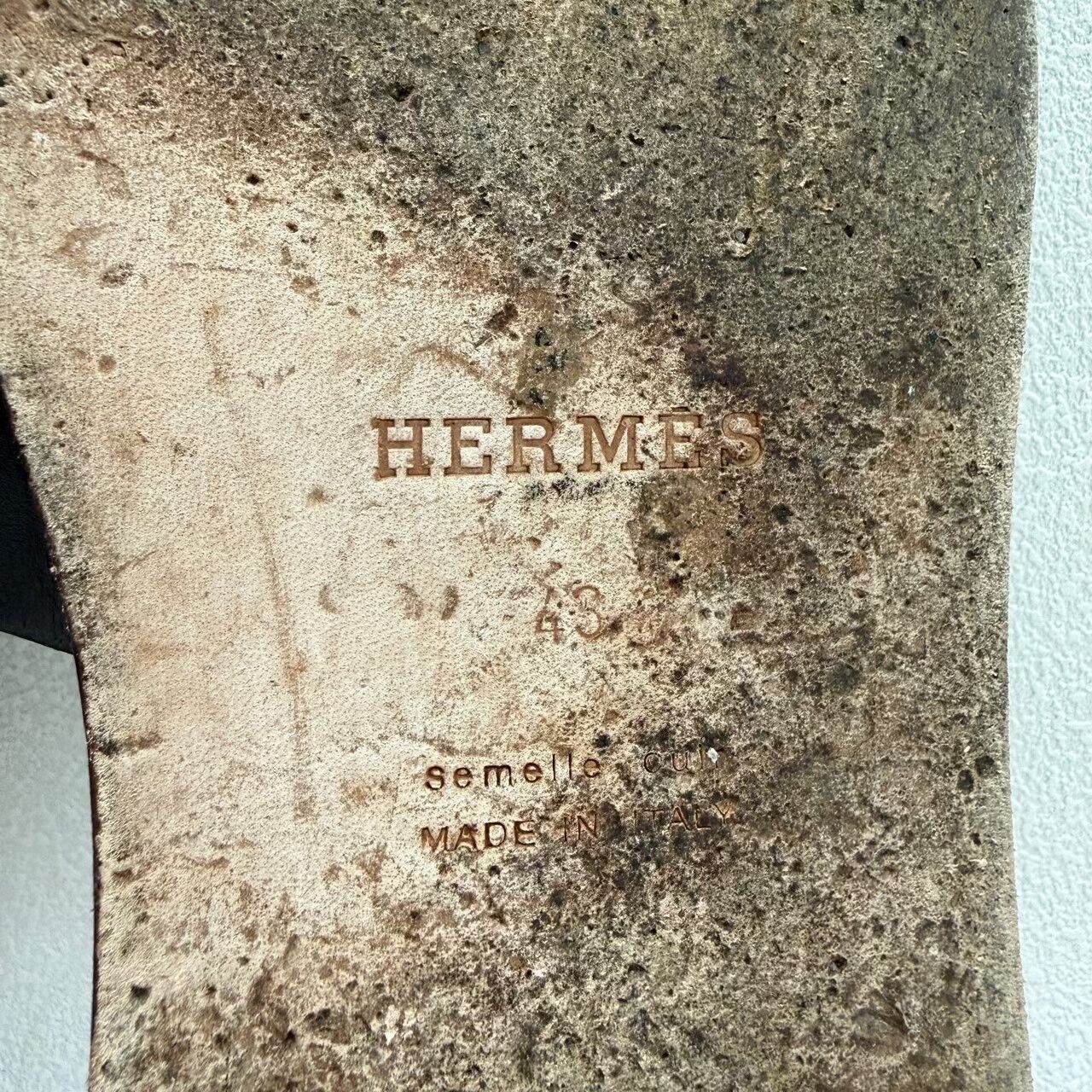 Hermes Hermes Izmir Leather Sandals Size 10 Size US 10 / EU 43 - 9 Thumbnail