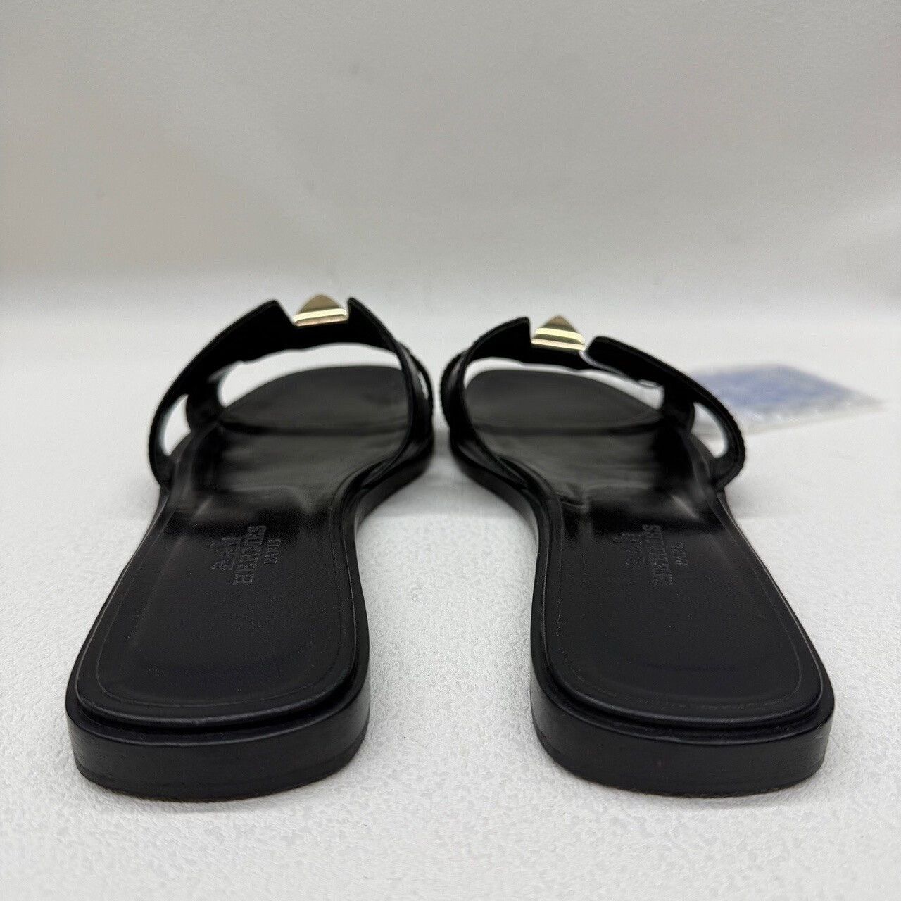 Hermes Hermes Black Studded Leather Sandals Size 36 Size US 6 / IT 36 - 6 Thumbnail