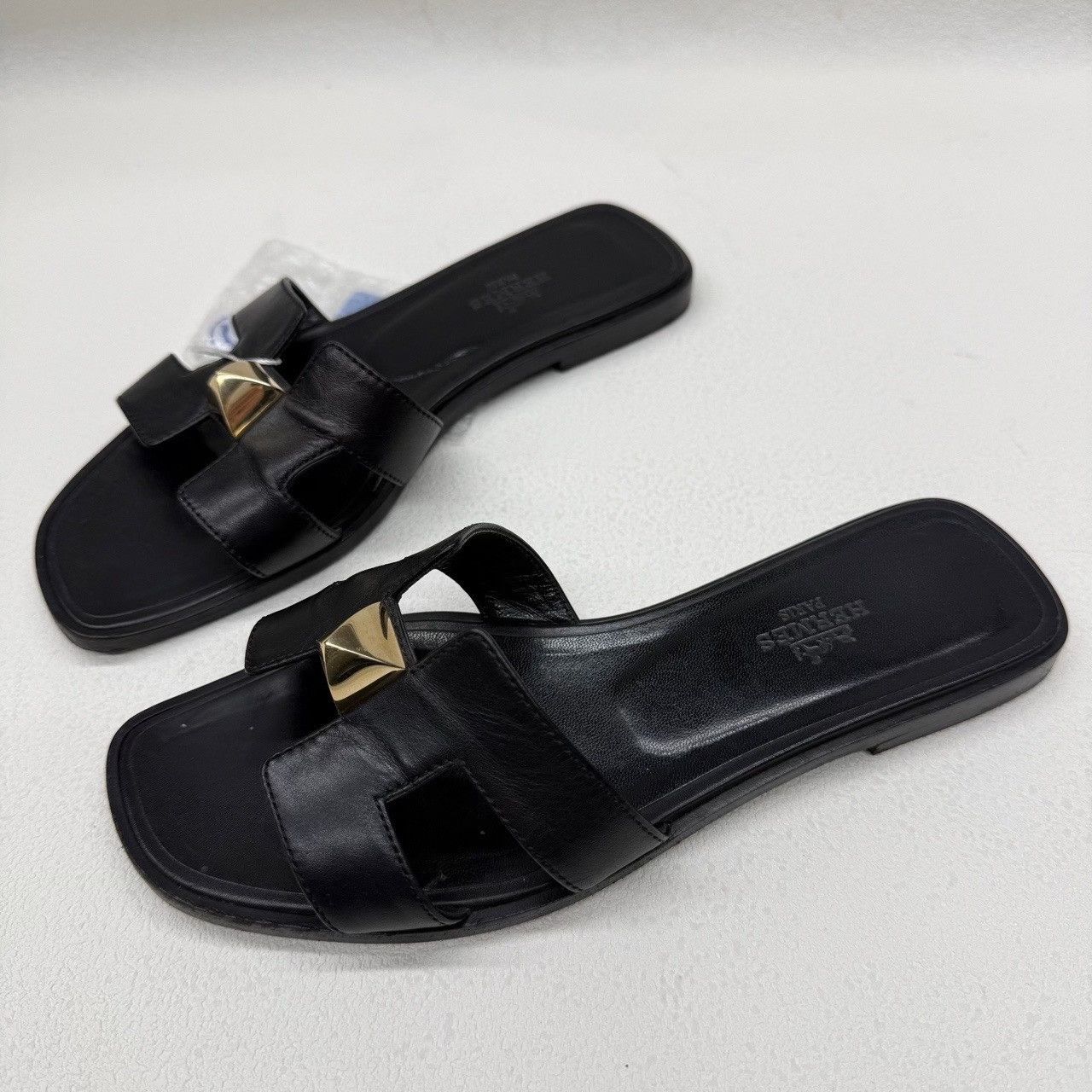 Hermes Hermes Black Studded Leather Sandals Size 36 Size US 6 / IT 36 - 2 Thumbnail