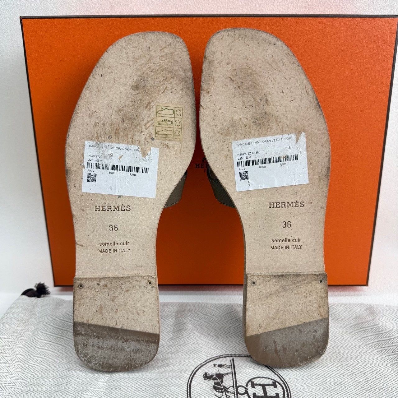 Hermes Hermes Oran Sandals Size 36 Size US 6 / IT 36 - 8 Thumbnail