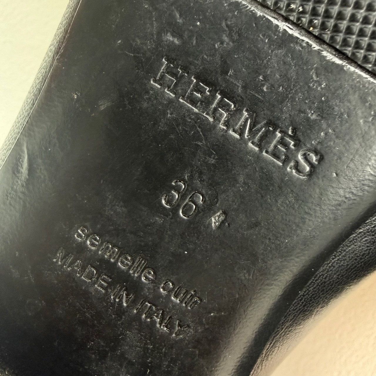 Hermes Hermes Black Leather H-Hardware Tassel Mules Size 36 Size US 6 / IT 36 - 9 Thumbnail