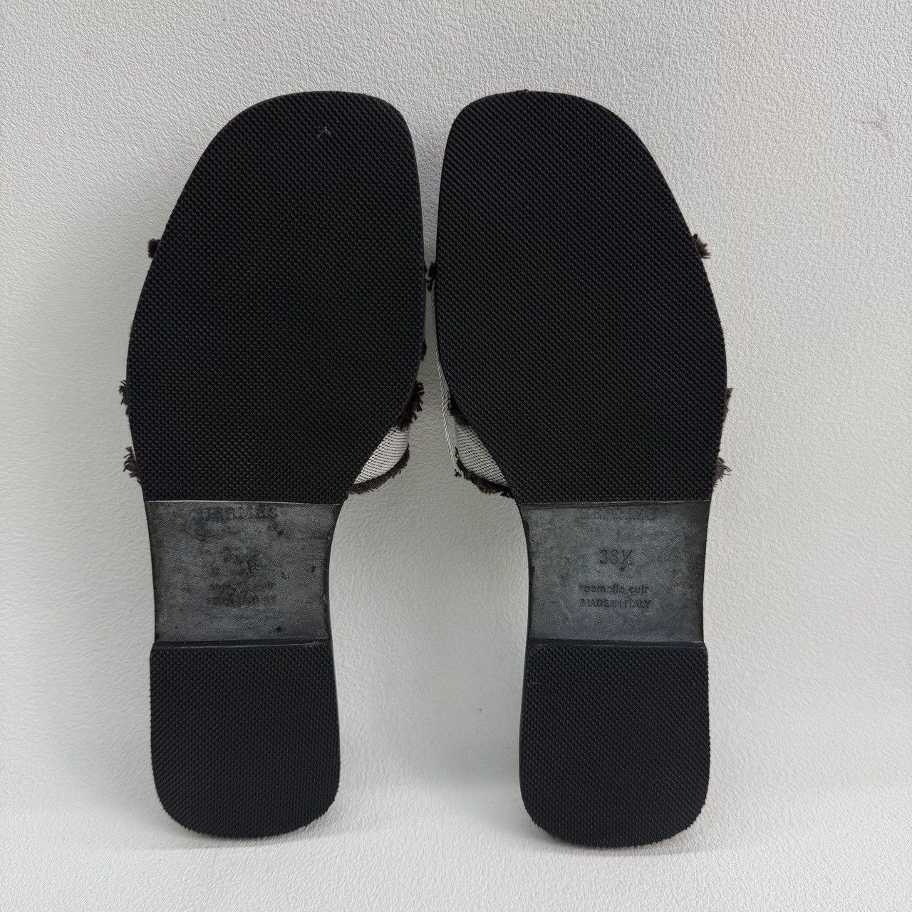 Hermes Hermes Frayed Oran Slides Size 36.5 Size US 6.5 / IT 36.5 - 8 Thumbnail