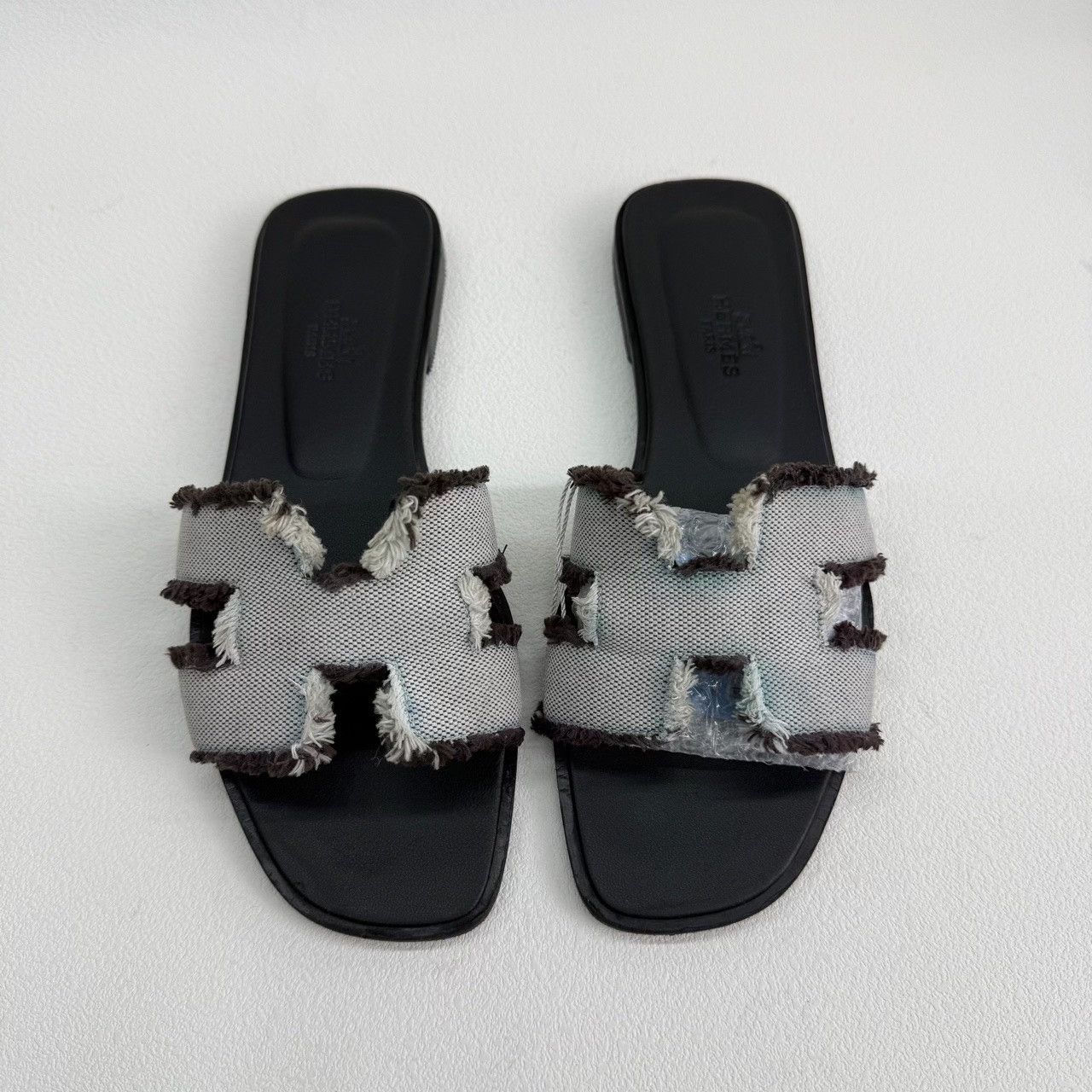 Hermes Hermes Frayed Oran Slides Size 36.5 Size US 6.5 / IT 36.5 - 3 Thumbnail