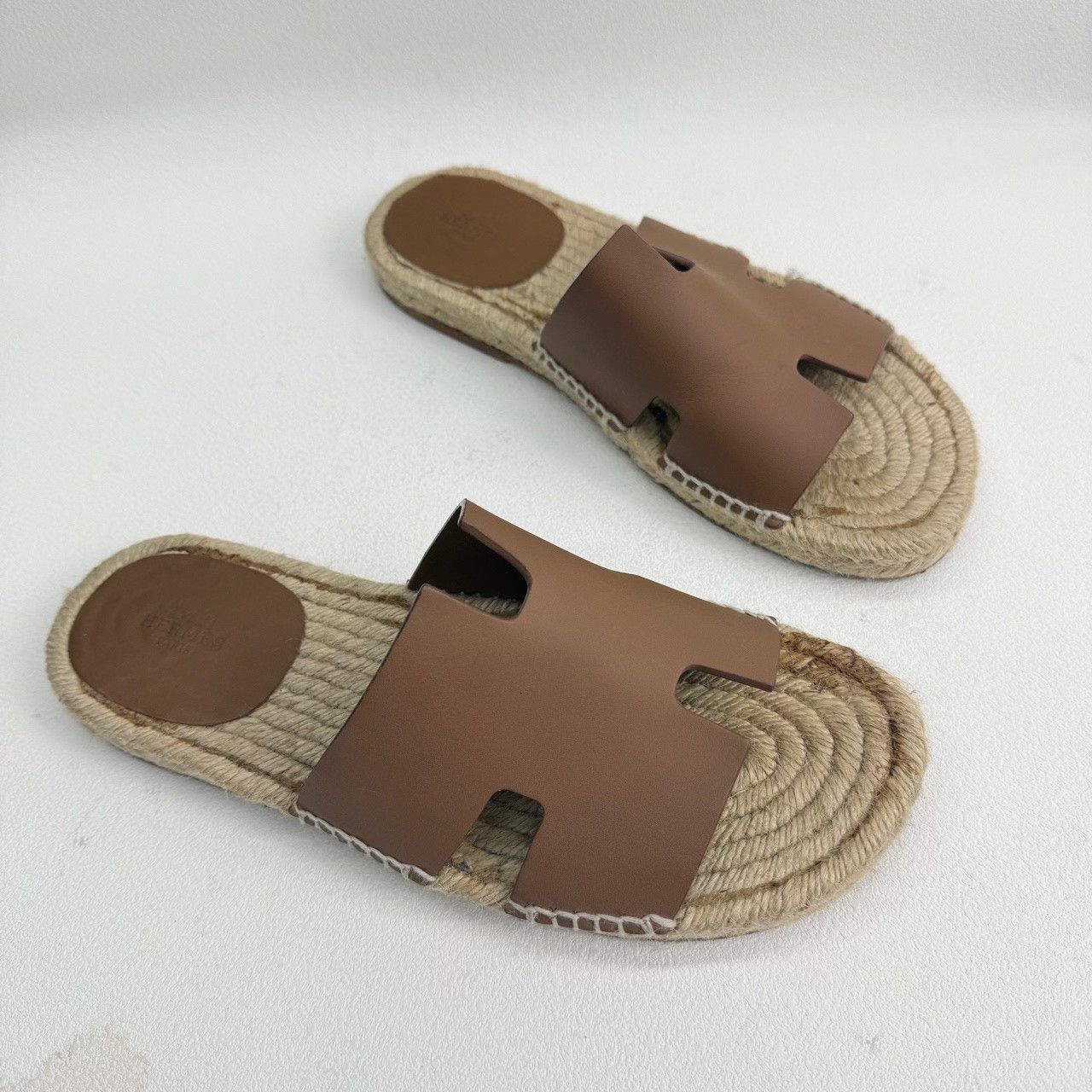 Hermes Hermès Antigua H-Cutout Leather Sandals Size 40 Size US 10 / IT 40 - 4 Thumbnail