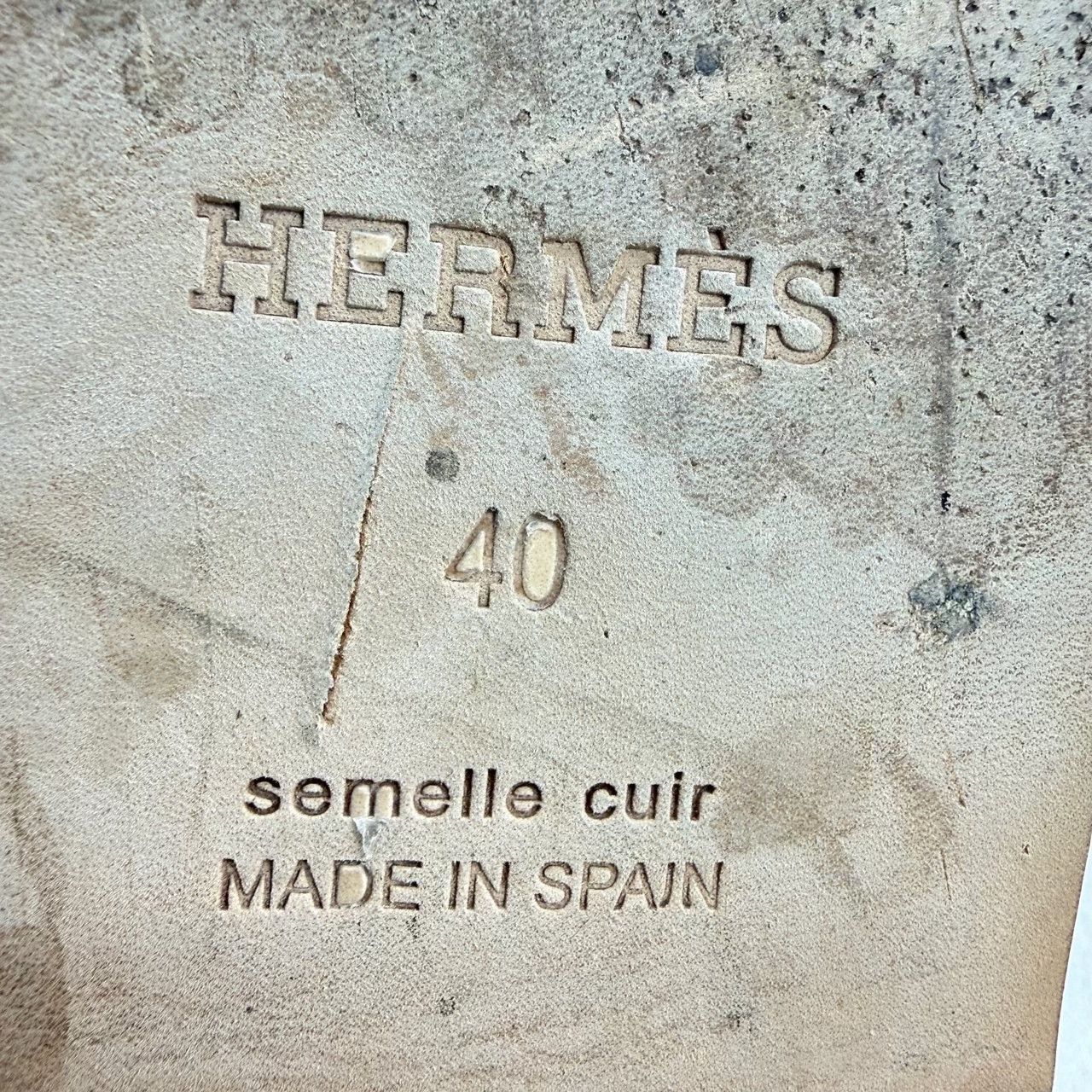 Hermes Hermès Antigua H-Cutout Leather Sandals Size 40 Size US 10 / IT 40 - 9 Thumbnail