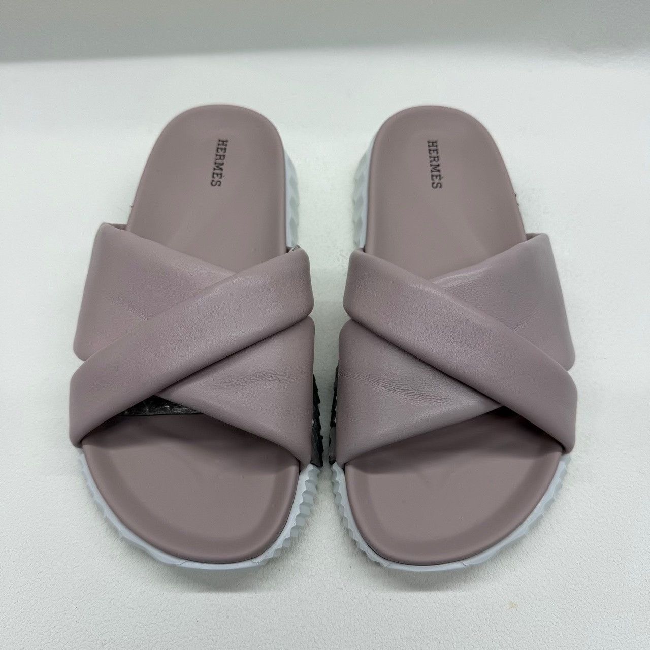 Hermes Hermes Infra Padded Sandals Pink Size 38 Size US 8 / IT 38 - 3 Thumbnail
