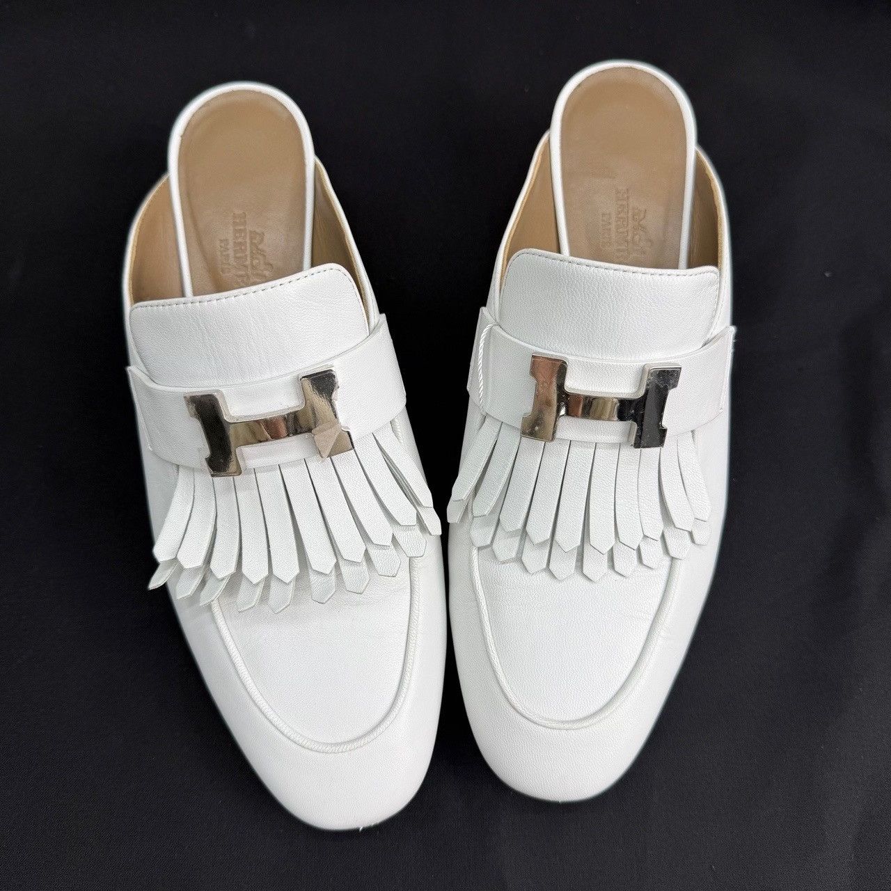 Hermes Hermes Fringe H-Buckle Mules Size 36 Size US 6 / IT 36 - 10 Thumbnail