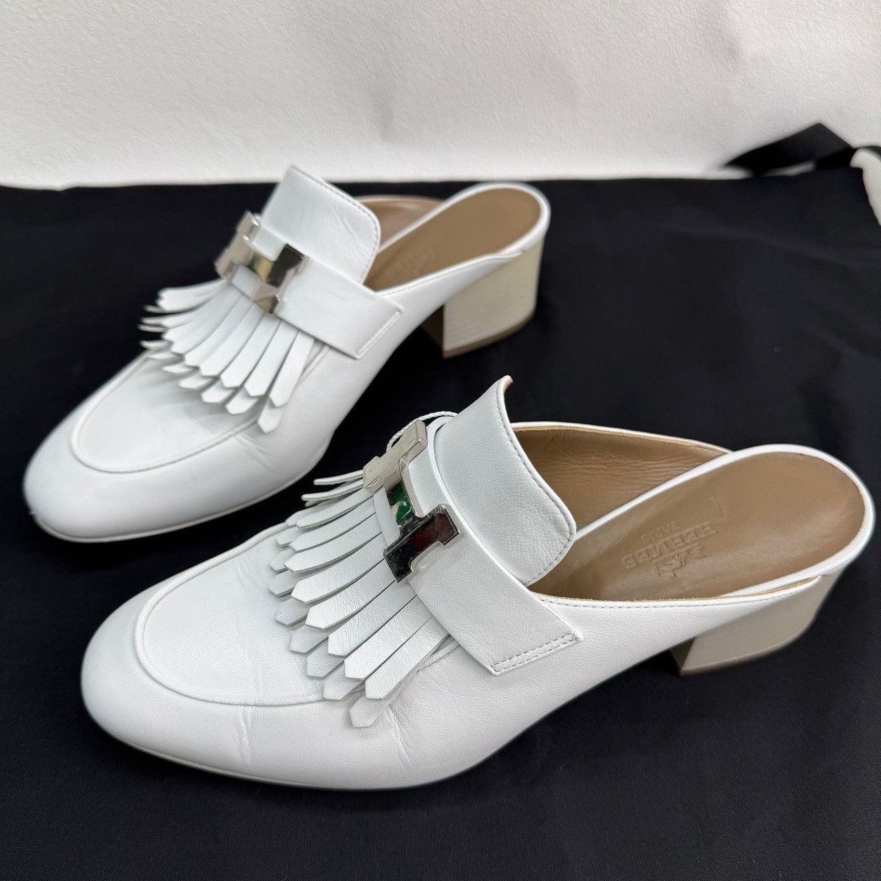 Hermes Hermes Fringe H-Buckle Mules Size 36 Size US 6 / IT 36 - 2 Thumbnail
