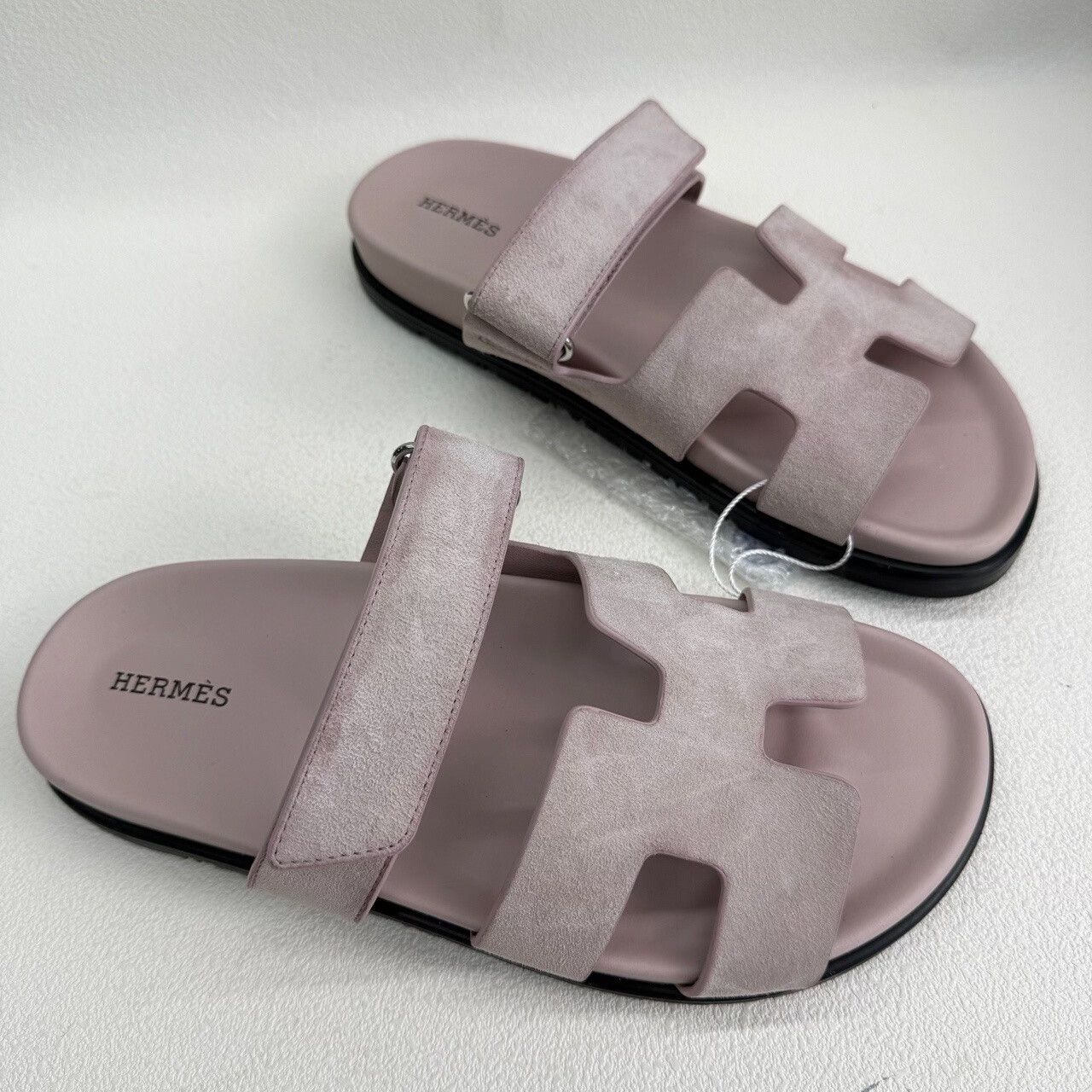 Hermes Hermès Pink Suede Chypre Sandals Size 39 Size US 9 / IT 39 - 4 Thumbnail