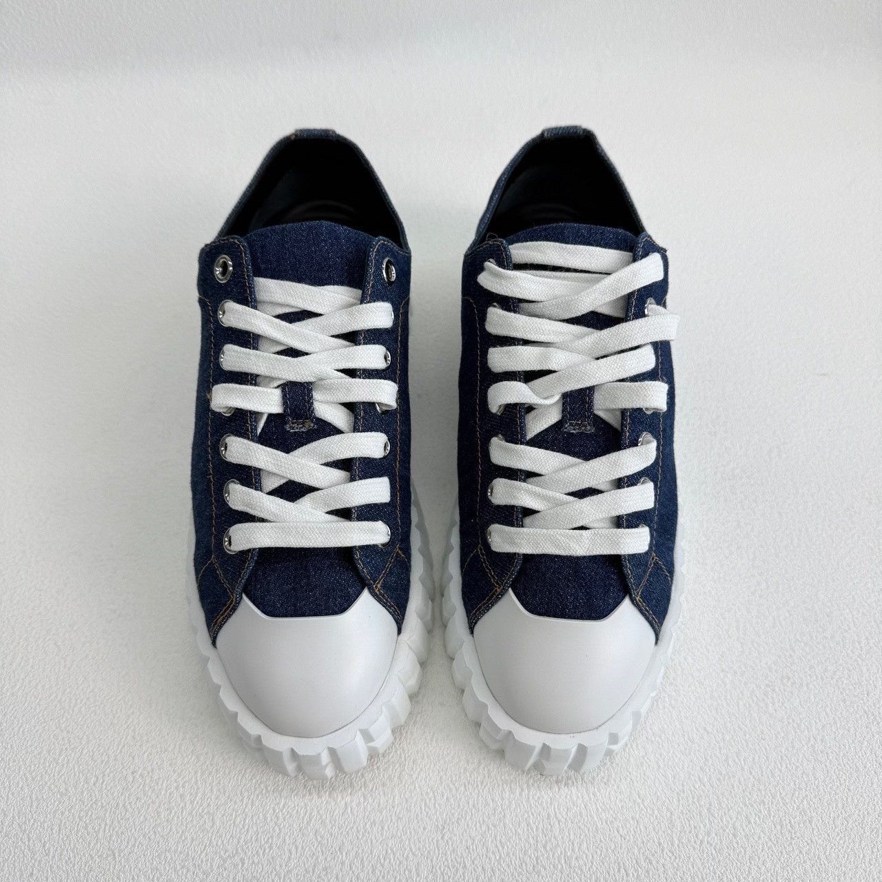 Hermes Hermes Denim Low-Top Sneakers Size 35 Size US 5 / IT 35 - 3 Thumbnail
