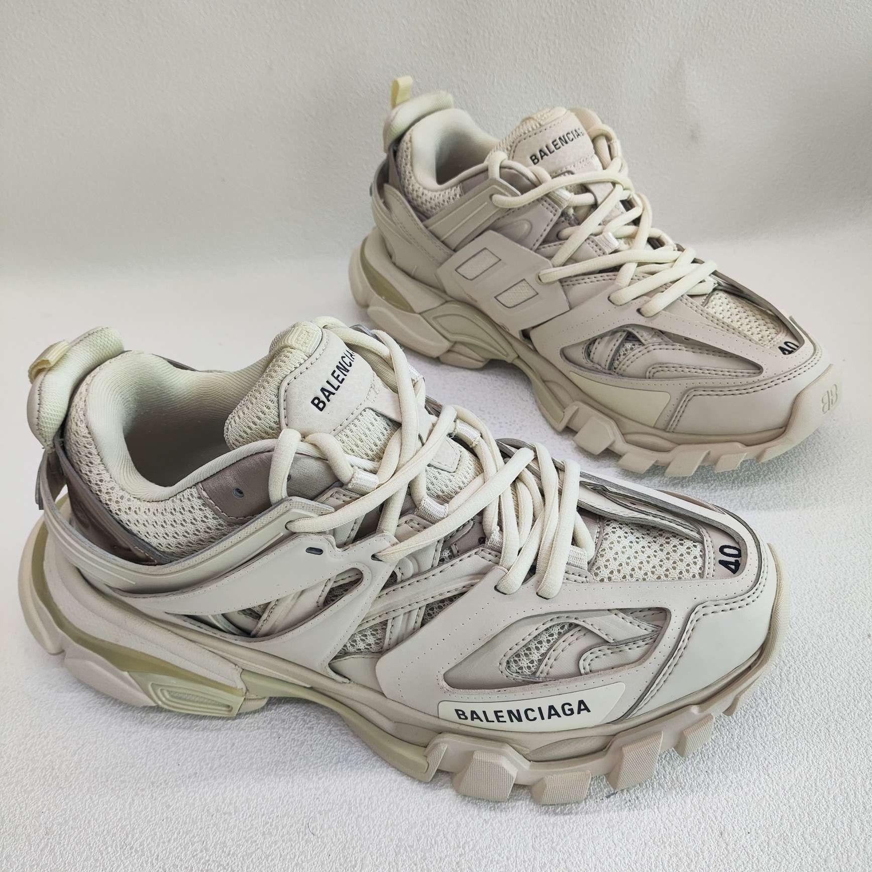 Balenciaga Balenciaga Beige Track Sneakers Size US 7 / EU 40 Size US 7 / EU 40 - 4 Thumbnail