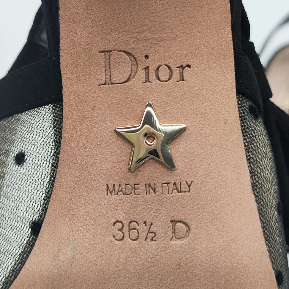 Dior Dior J'Adior Polka Dot Slingback Pumps Size 36.5 Size US 5.5 / IT 35.5 - 7 Thumbnail