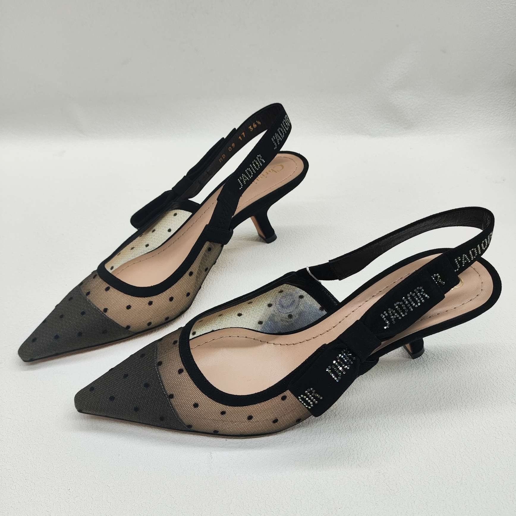 Dior Dior J'Adior Polka Dot Slingback Pumps Size 36.5 Size US 5.5 / IT 35.5 - 2 Thumbnail