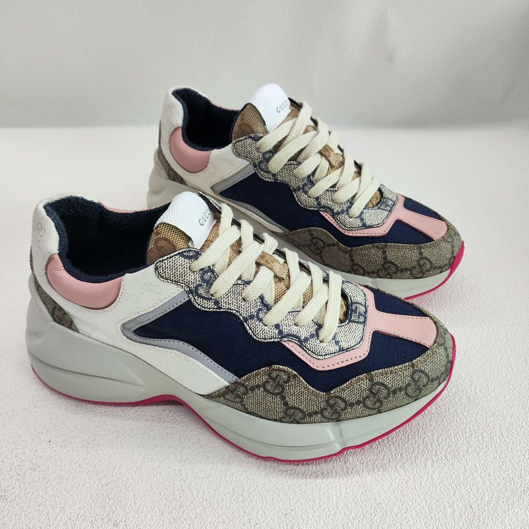 Gucci Gucci GG Multi-Color Sneakers Size 35.5 Size US 5.5 / IT 35.5 - 4 Thumbnail