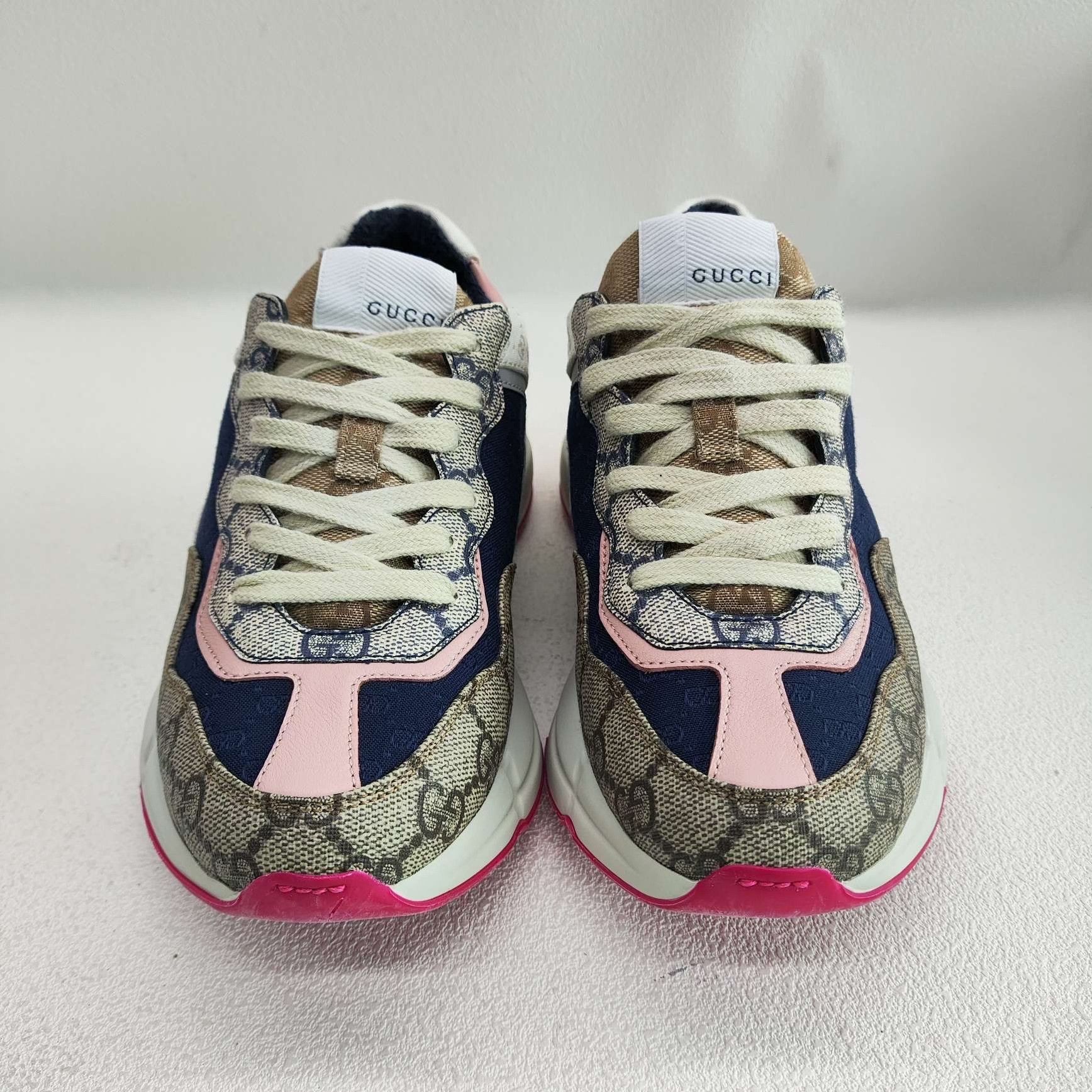 Gucci Gucci GG Multi-Color Sneakers Size 35.5 Size US 5.5 / IT 35.5 - 3 Thumbnail