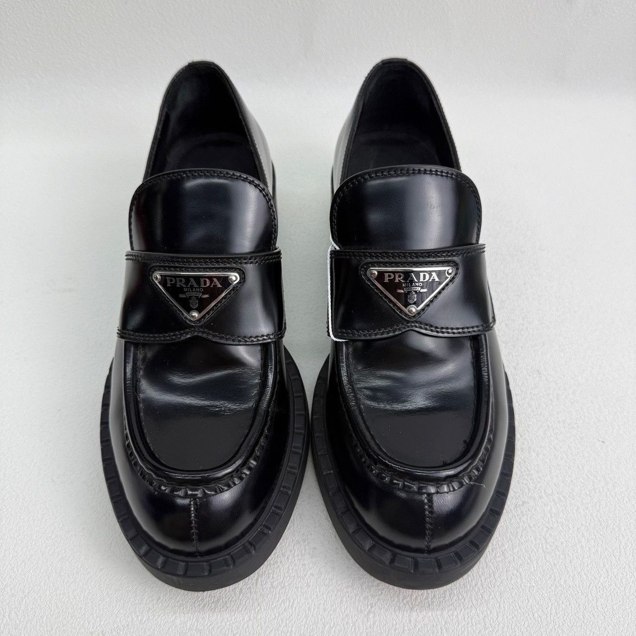 Prada Prada Triangle Logo Loafers Size 36.5 Size US 6.5 / IT 36.5 - 3 Thumbnail