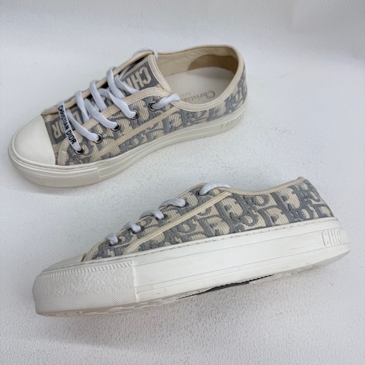 Dior Dior Oblique Walk'n'Dior Low-Top Sneakers 36.5 Size US 6.5 / IT 36.5 - 9 Thumbnail
