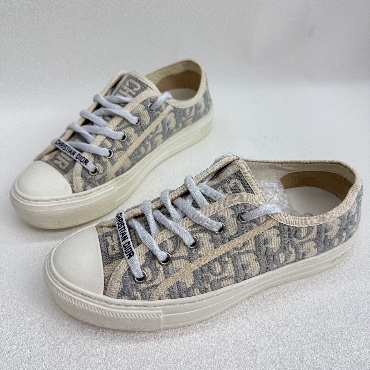 Dior Dior Oblique Walk'n'Dior Low-Top Sneakers 36.5 Size US 6.5 / IT 36.5 - 2 Thumbnail