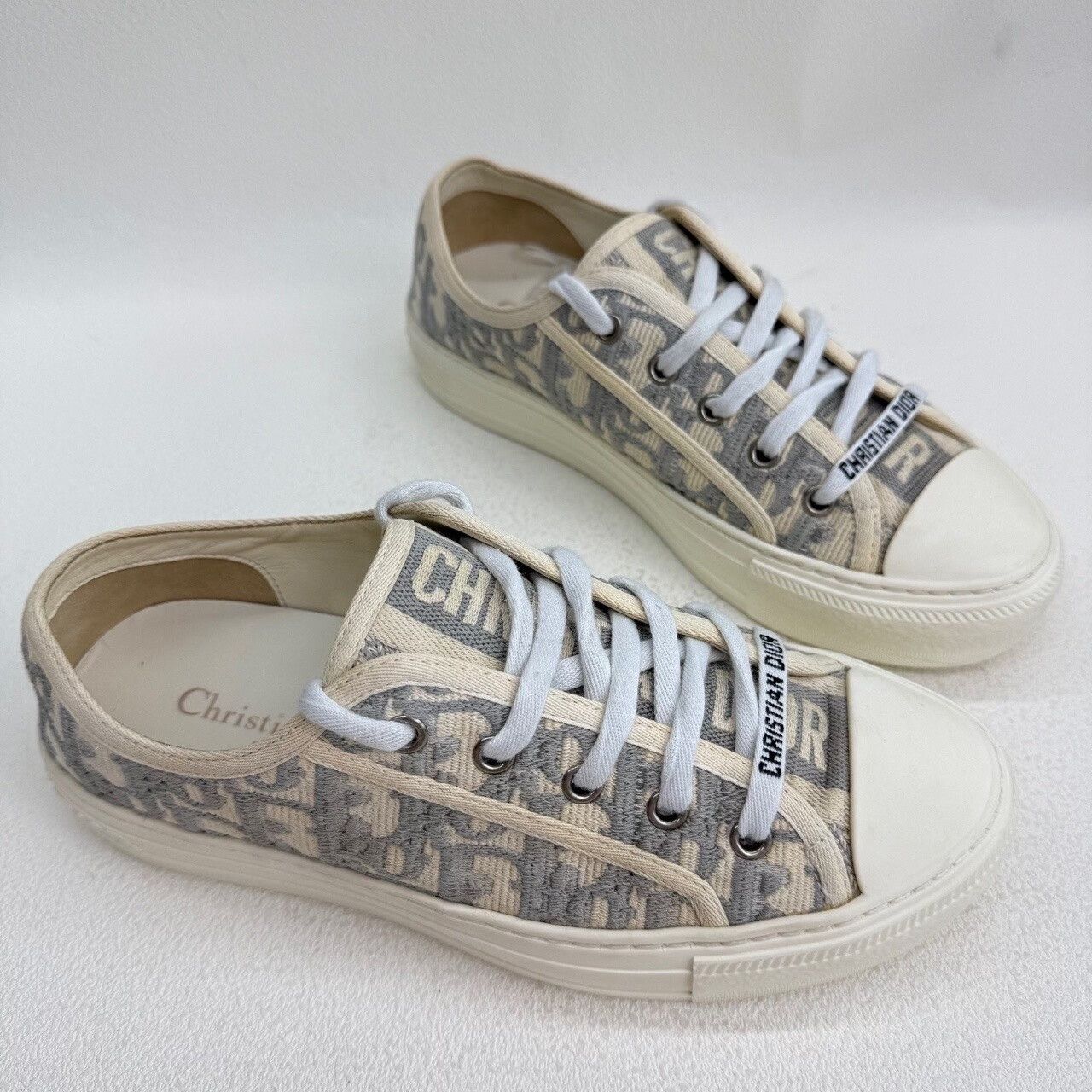Dior Dior Oblique Walk'n'Dior Low-Top Sneakers 36.5 Size US 6.5 / IT 36.5 - 4 Thumbnail