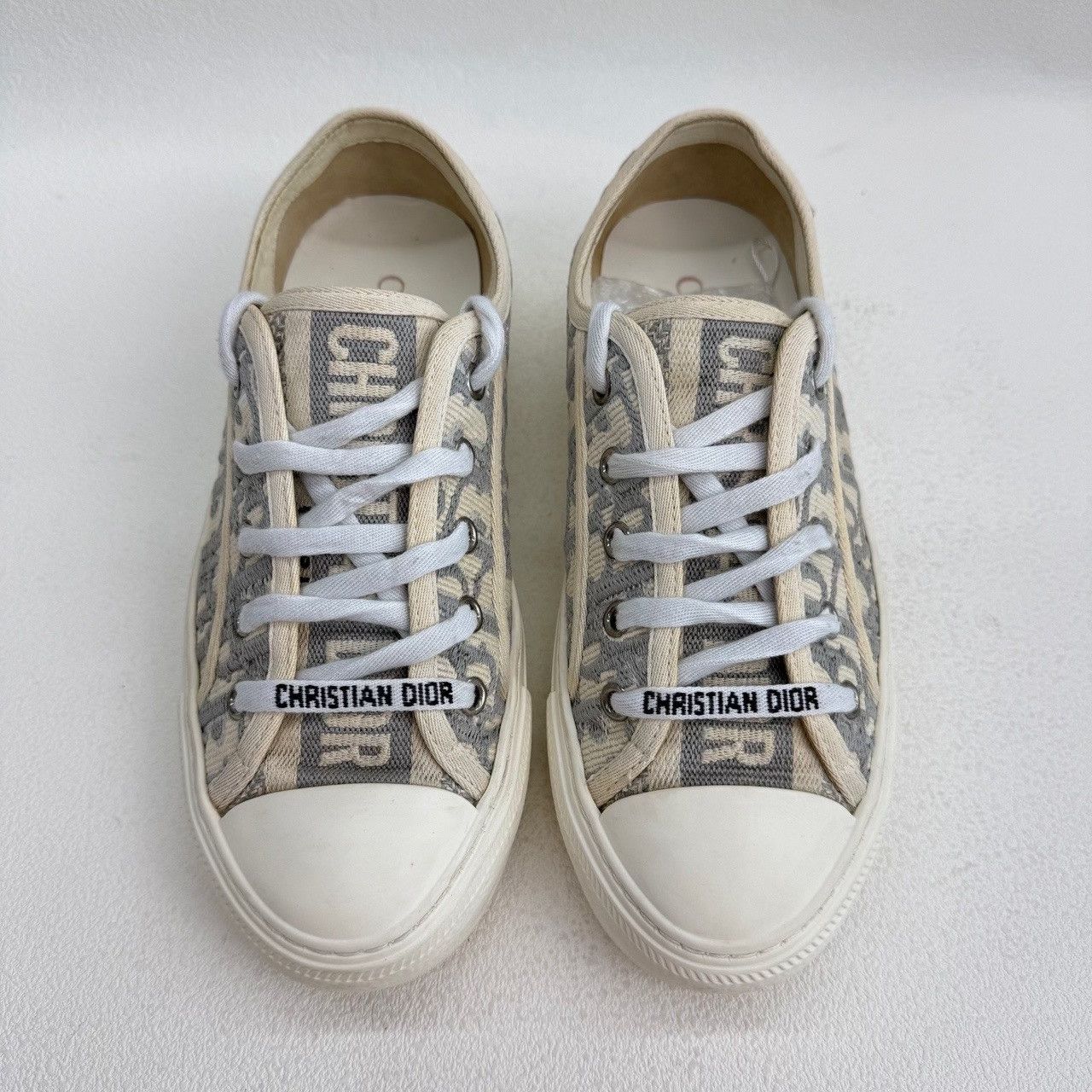 Dior Dior Oblique Walk'n'Dior Low-Top Sneakers 36.5 Size US 6.5 / IT 36.5 - 3 Thumbnail