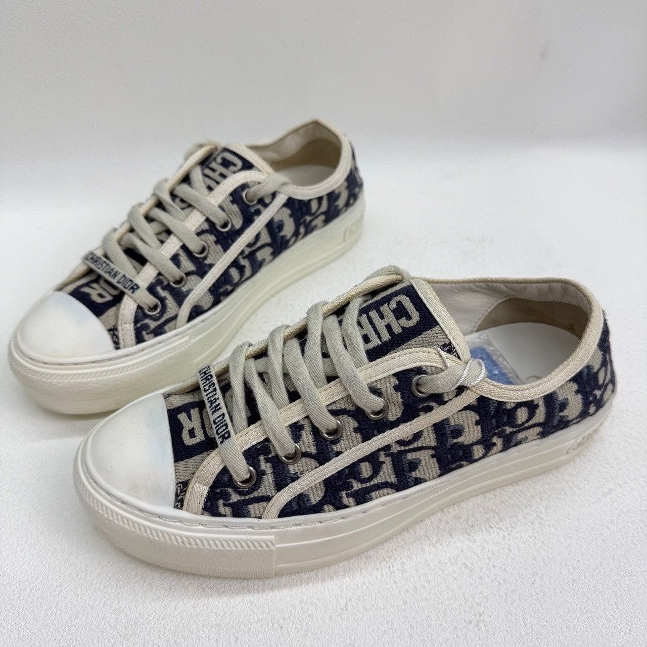 Dior Dior Oblique Walk'n'Dior Low-Top Sneakers Size 35.5 Size US 5.5 / IT 35.5 - 4 Thumbnail