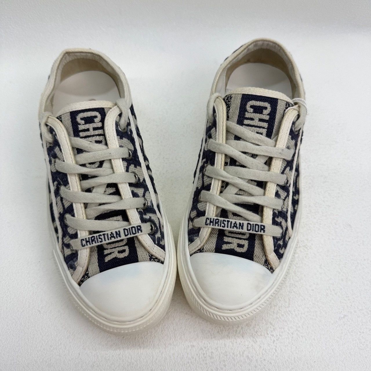 Dior Dior Oblique Walk'n'Dior Low-Top Sneakers Size 35.5 Size US 5.5 / IT 35.5 - 10 Thumbnail