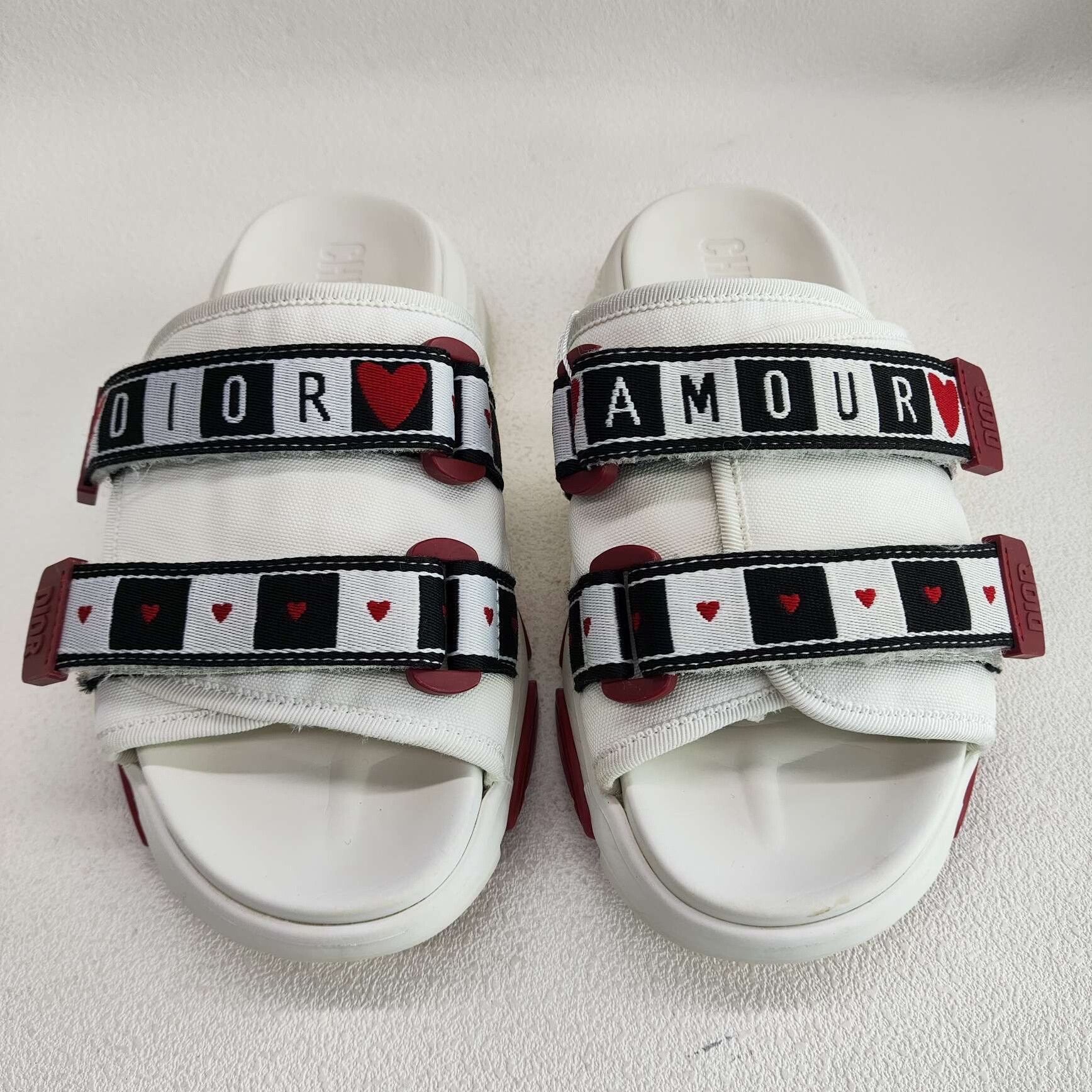 Dior Dior D-Wander Heart Print Sandals Size 36 Size US 6 / IT 36 - 3 Thumbnail