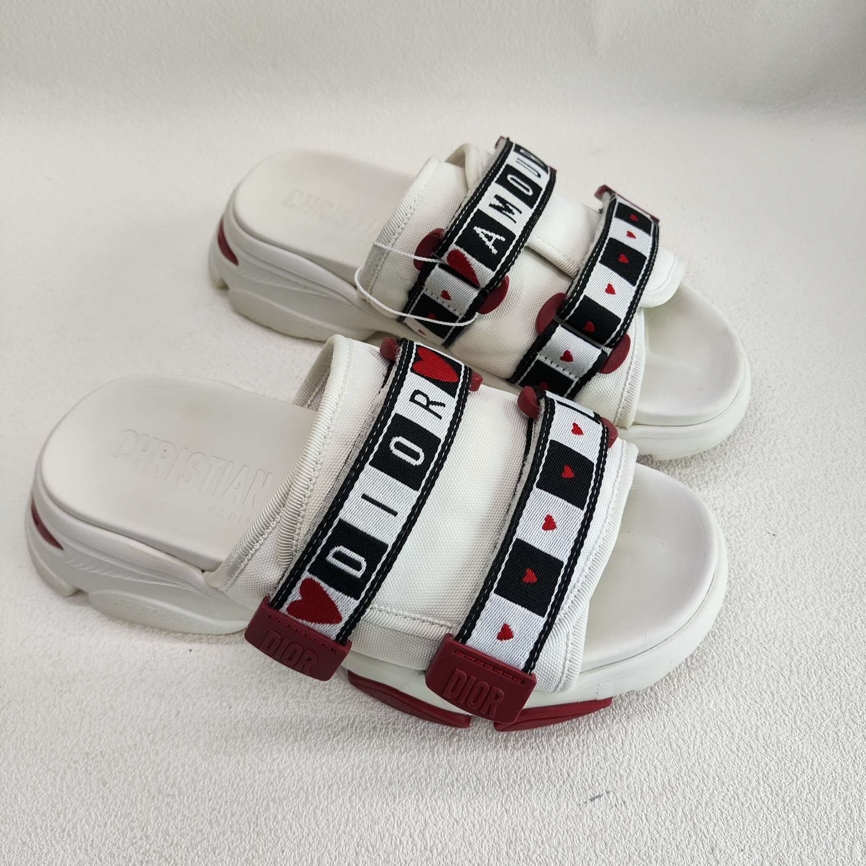 Dior Dior D-Wander Heart Print Sandals Size 36 Size US 6 / IT 36 - 4 Thumbnail