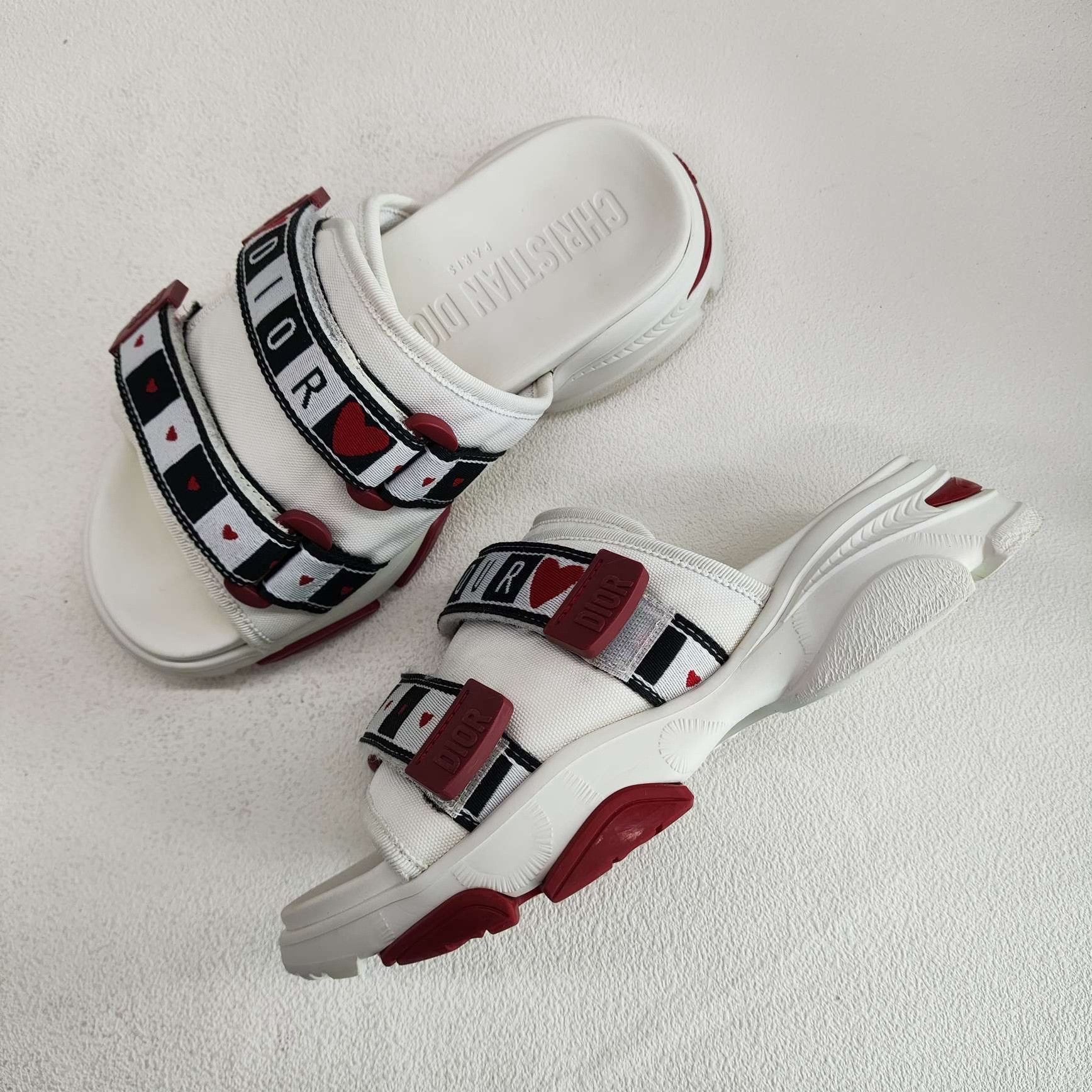 Dior Dior D-Wander Heart Print Sandals Size 36 Size US 6 / IT 36 - 8 Thumbnail