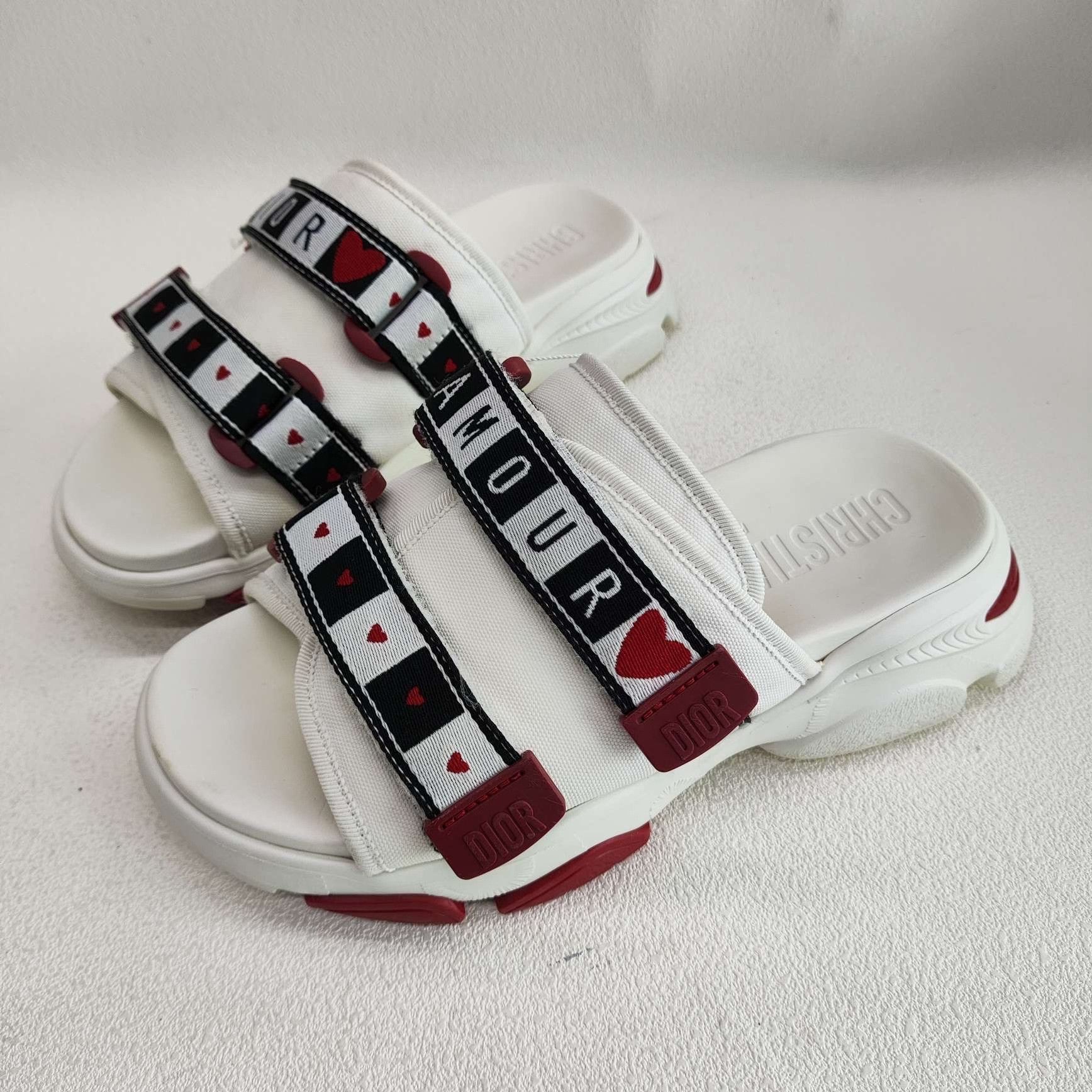 Dior Dior D-Wander Heart Print Sandals Size 36 Size US 6 / IT 36 - 2 Thumbnail
