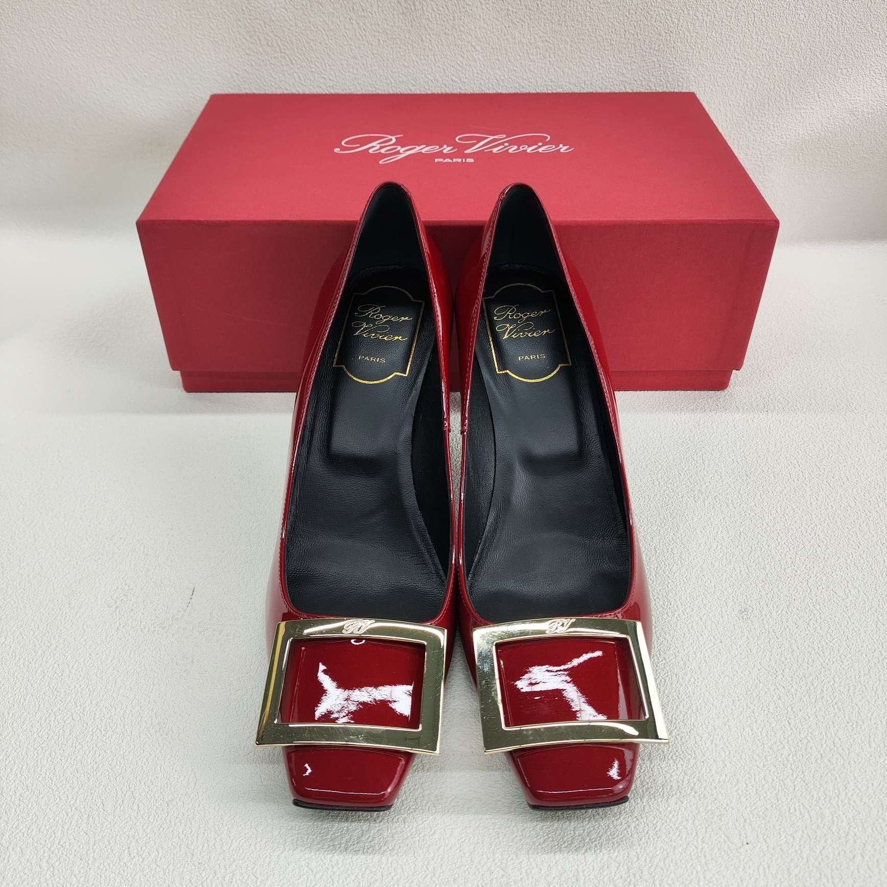 Roger Vivier Roger Vivier Belle Vivier Patent Leather Pumps Size 38 Size US 8 / IT 38 - 3 Thumbnail