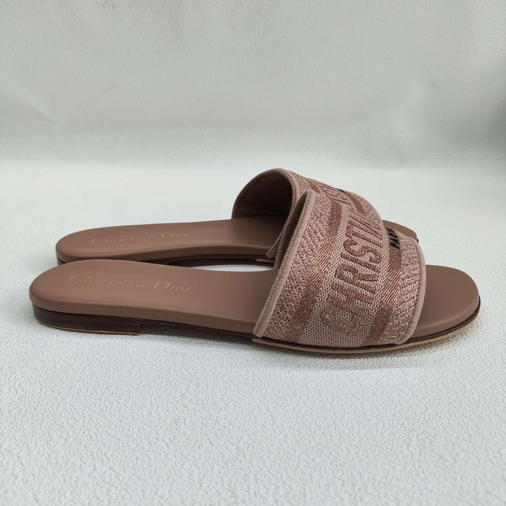 Dior Dior Dway Embroidered Slides Size 36 Size US 6 / IT 36 - 5 Thumbnail