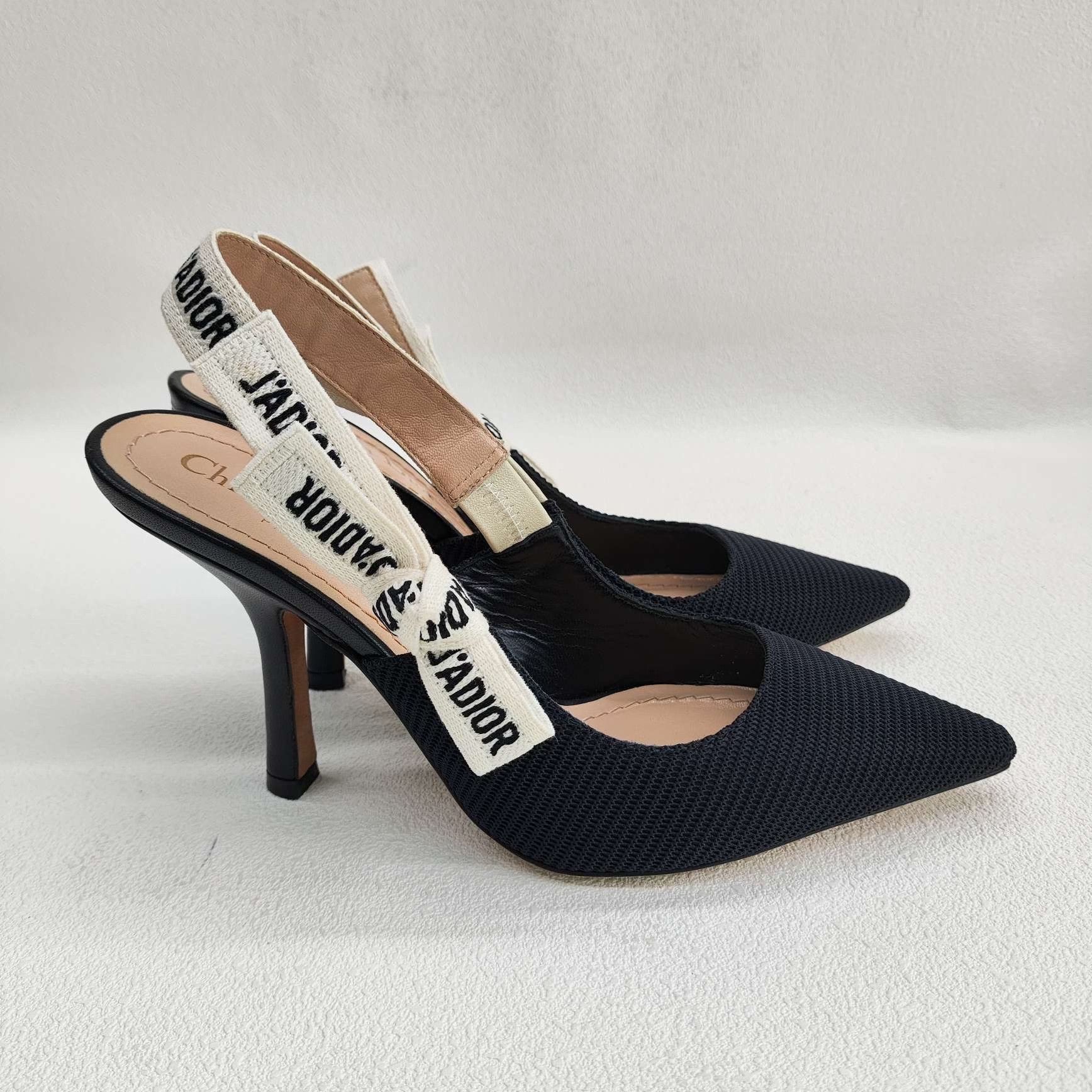 Dior Dior J'Adior Ribbon Slingback Heels Size 35.5 Size US 5.5 / IT 35.5 - 5 Thumbnail